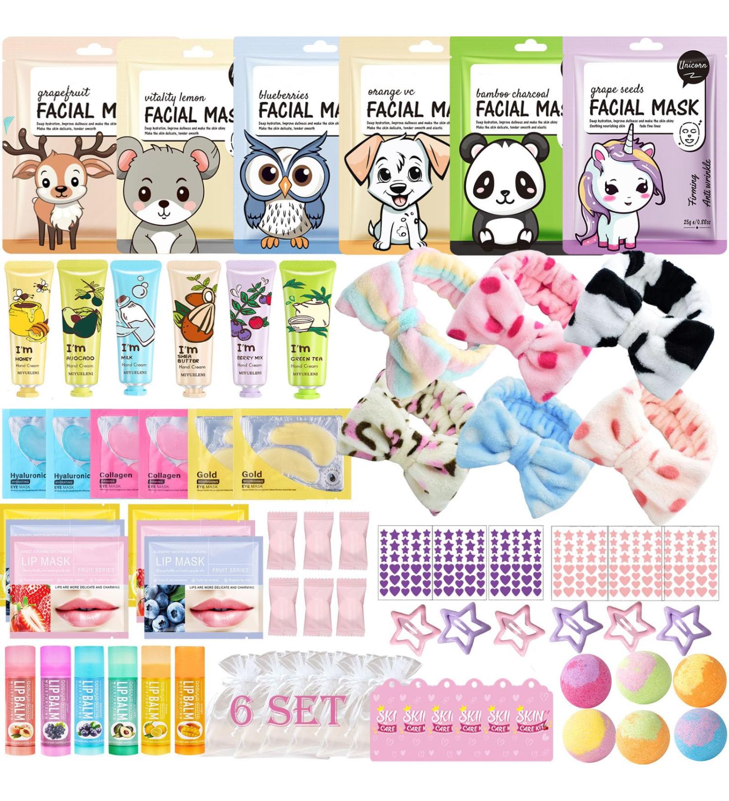 72PCS Spa Party Supplies for Women Spa Party Favors Include Face Masks Hand Cream spa Headband Foot Bath Bombs Spa Birthday and Sleepover Party Supplies for Women - Buy Online on GoSupps.com