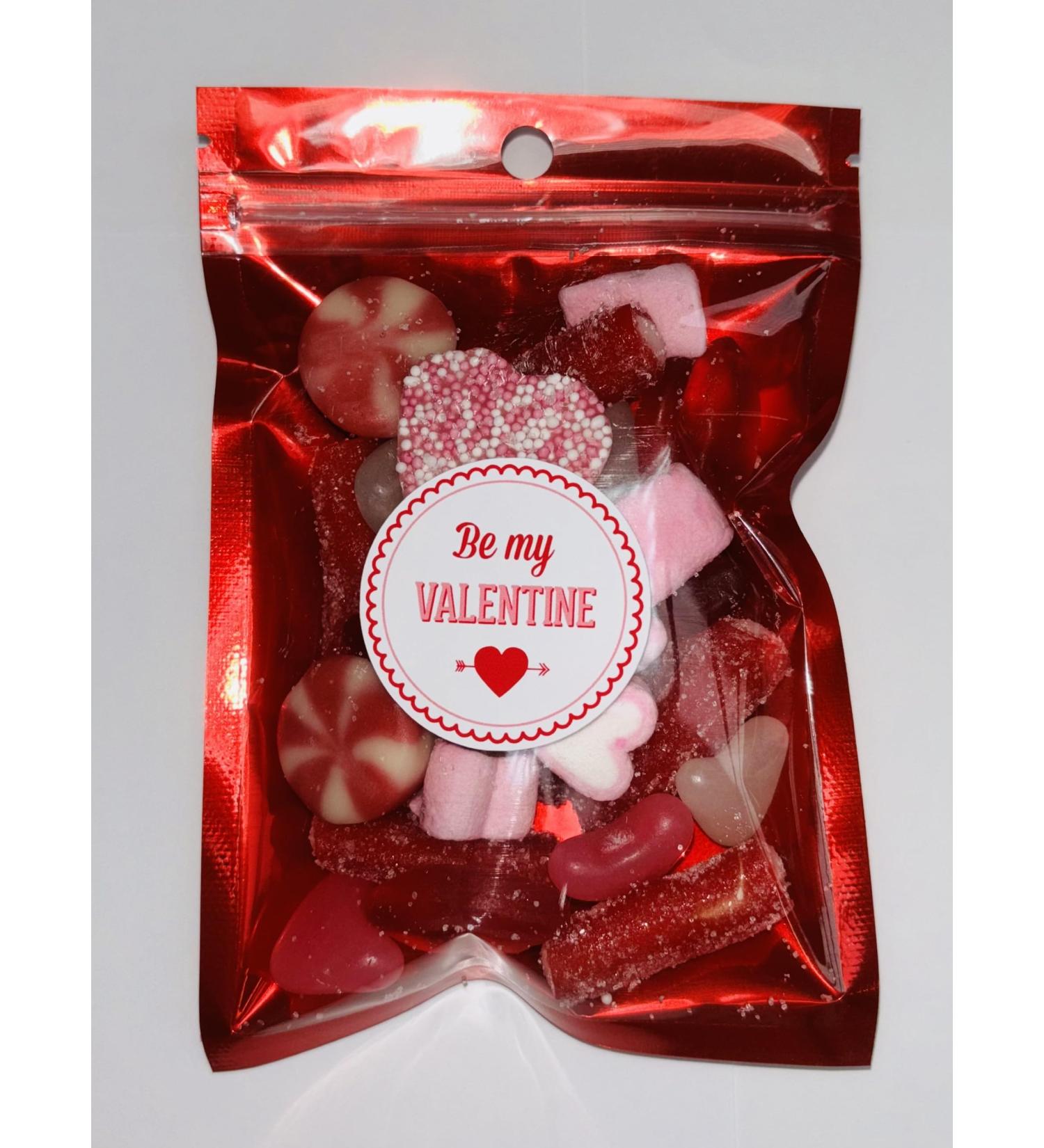 Be My Valentine Valentines Day Filled Pick N Mix Sweet Treat Pouch Love Heart 100g - Buy Online on GoSupps.com