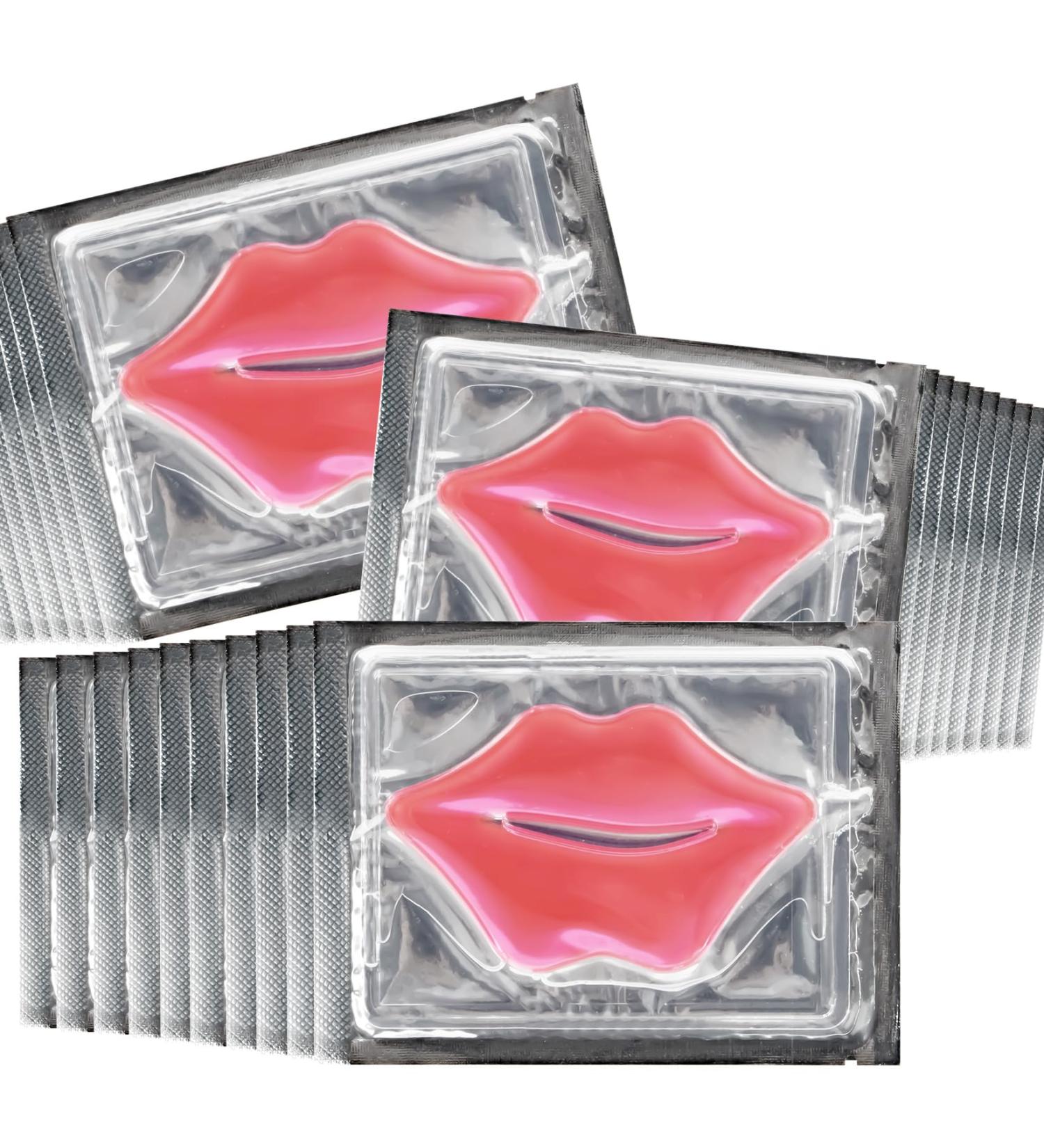 30PCS Moisturizing Lip Mask - Pink Lip Patches for Spa Daily Labial Masks Skincare Hydrating to Reduce Wrinkles Dryness Anti-wrinkle Lightens - Buy Online on GoSupps.com