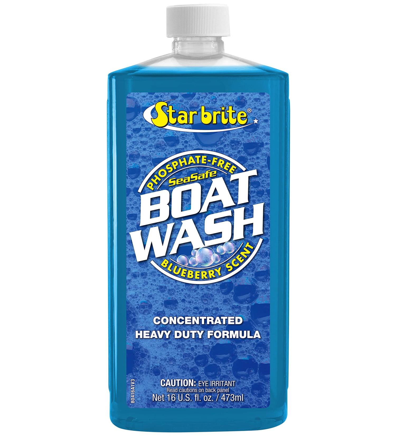 STAR BRITE Concentrated Boat Wash - 16 Oz - Cleans Fiberglass, Painted Surfaces, Vinyl, Plastic, Rubber, Aluminum, Teak, Plexiglass & More - Buy Online on GoSupps.com