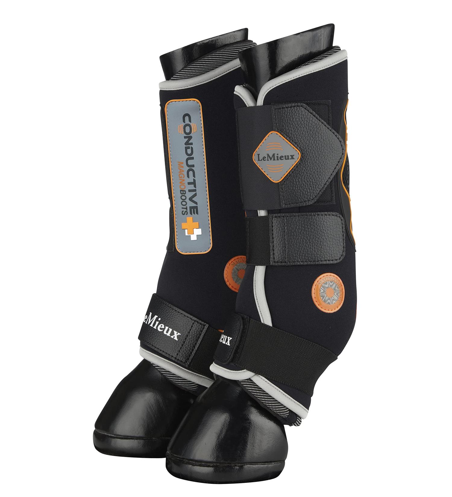 LeMieux Conductive Magno Horse Boots - M Black - Magnetic Therapy Protective Gear for Training - Equine Boots & Accessories - Buy Online on GoSupps.com