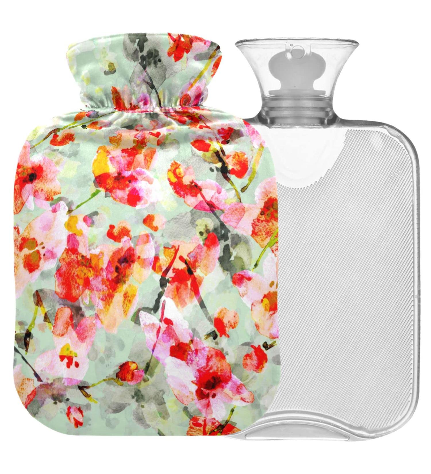 Buy Naanle Cherry Blossom Hot Water Bottle - 2L Heat Bottle for Back Pain Hand & Foot Warmer Neck Warmth & Cold Therapy - International Shipping Available - Buy Online on GoSupps.com