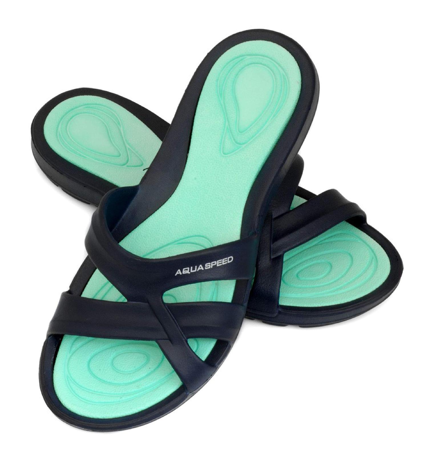 Aqua Speed Set: Women's Flip-Flops & Microfiber Towel | Shower & Sauna Sandals for Girls | Bathing Flaps Panama EU 10-39 - Buy Online on GoSupps.com