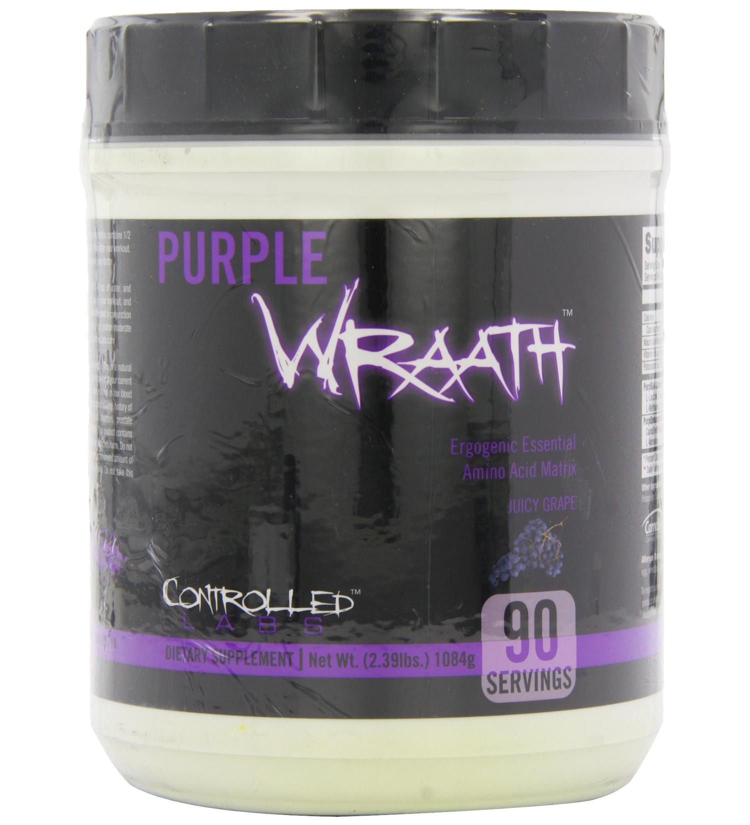 Controlled Labs Purple Wraath Juicy Grape - 2.39 lbs (1084 g) | Best BCAAs for Muscle Recovery - Buy Online on GoSupps.com