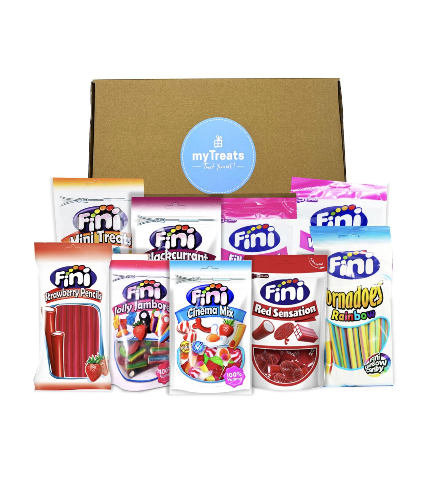 Fini Sweets Hamper Gift Selection Box by myTreats - Treat Box Includes: 9 Sharing Large Bags XMAS Kids Adult Gift - Buy Online on GoSupps.com