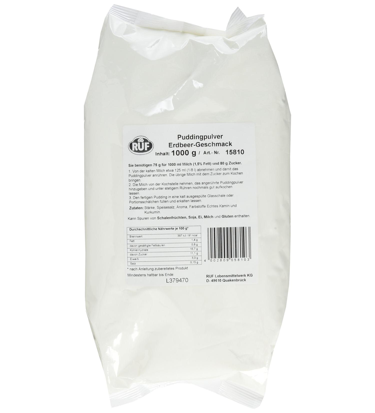 Buy Call Strawberry Pudding Powder 1000g - Gluten-Free Cooking for Canteens Hotels & Restaurants - Buy Online on GoSupps.com