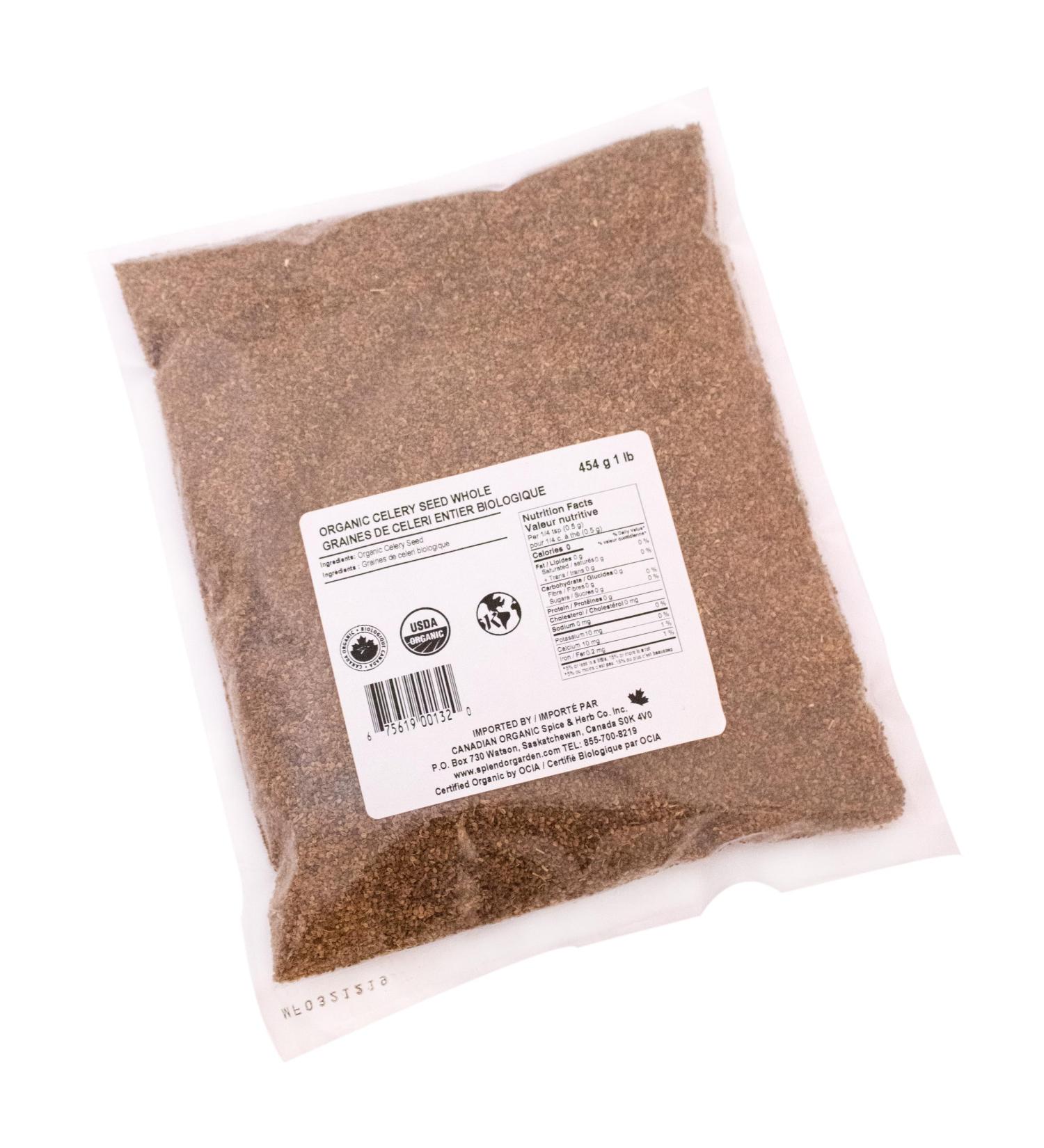Splendor Garden Organic Celery Seed Whole - 454 g - Buy Online on GoSupps.com