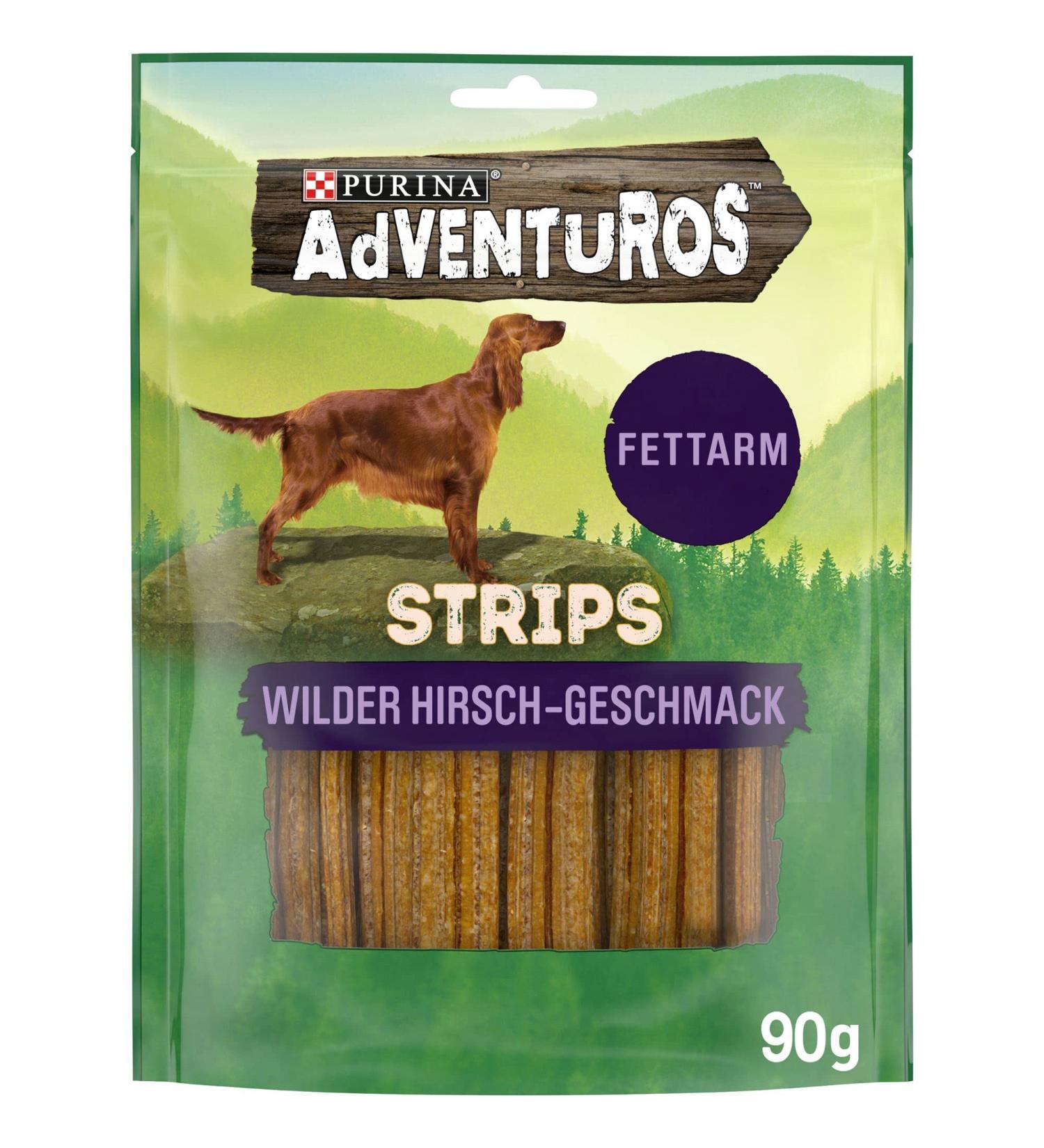 PURINA Adventuros Dog Snack Strips - Pack of 6 (540g) | International Shipping Available - Buy Online on GoSupps.com