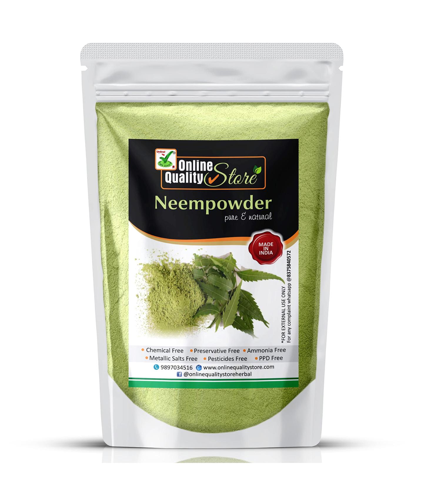 Online Quality Store herbal powder combo for hair and face (Neem powder) - Buy Online on GoSupps.com