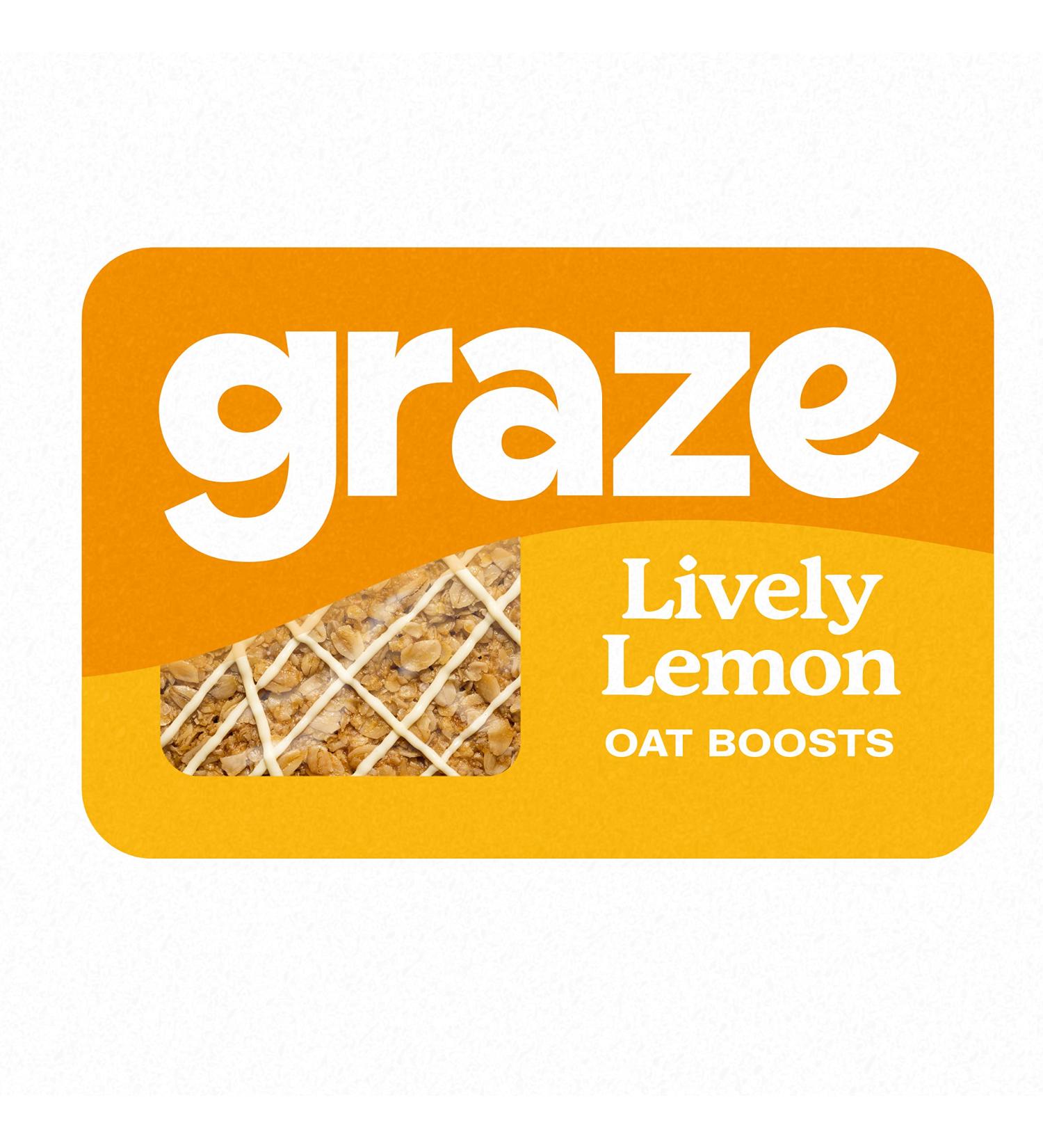 Graze - Lively Lemon Oat Snack Bars Whole Grain Oats 50g - Buy Online on GoSupps.com