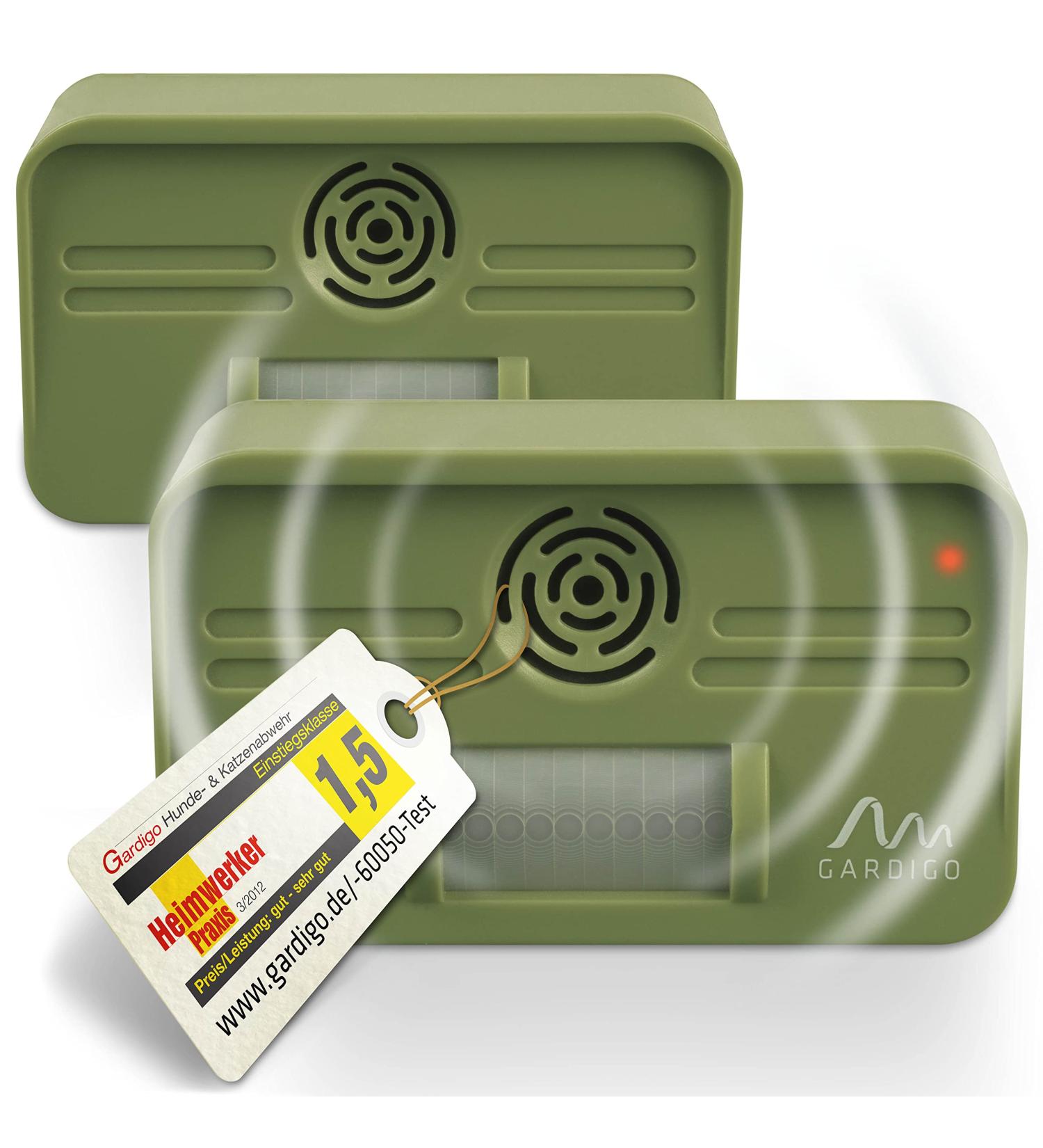 Gardigo Dog & Cat Defense Set | Ultrasonic Garden Repellent | 7m Range 70 Angle | Effective Against Dogs & Cats - Buy Online on GoSupps.com