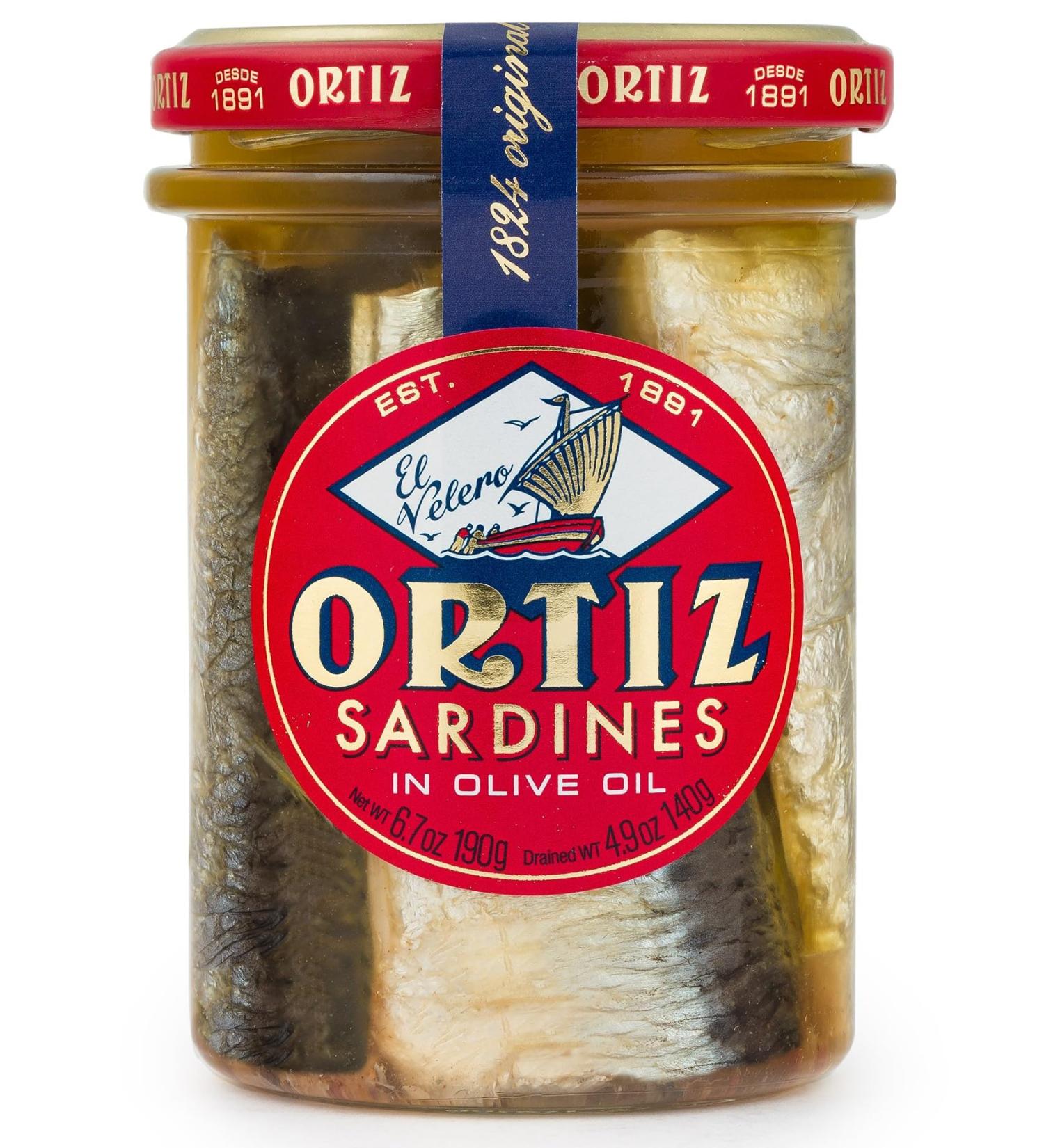 Sardines in olive oil 190g Ortiz - Buy Online on GoSupps.com