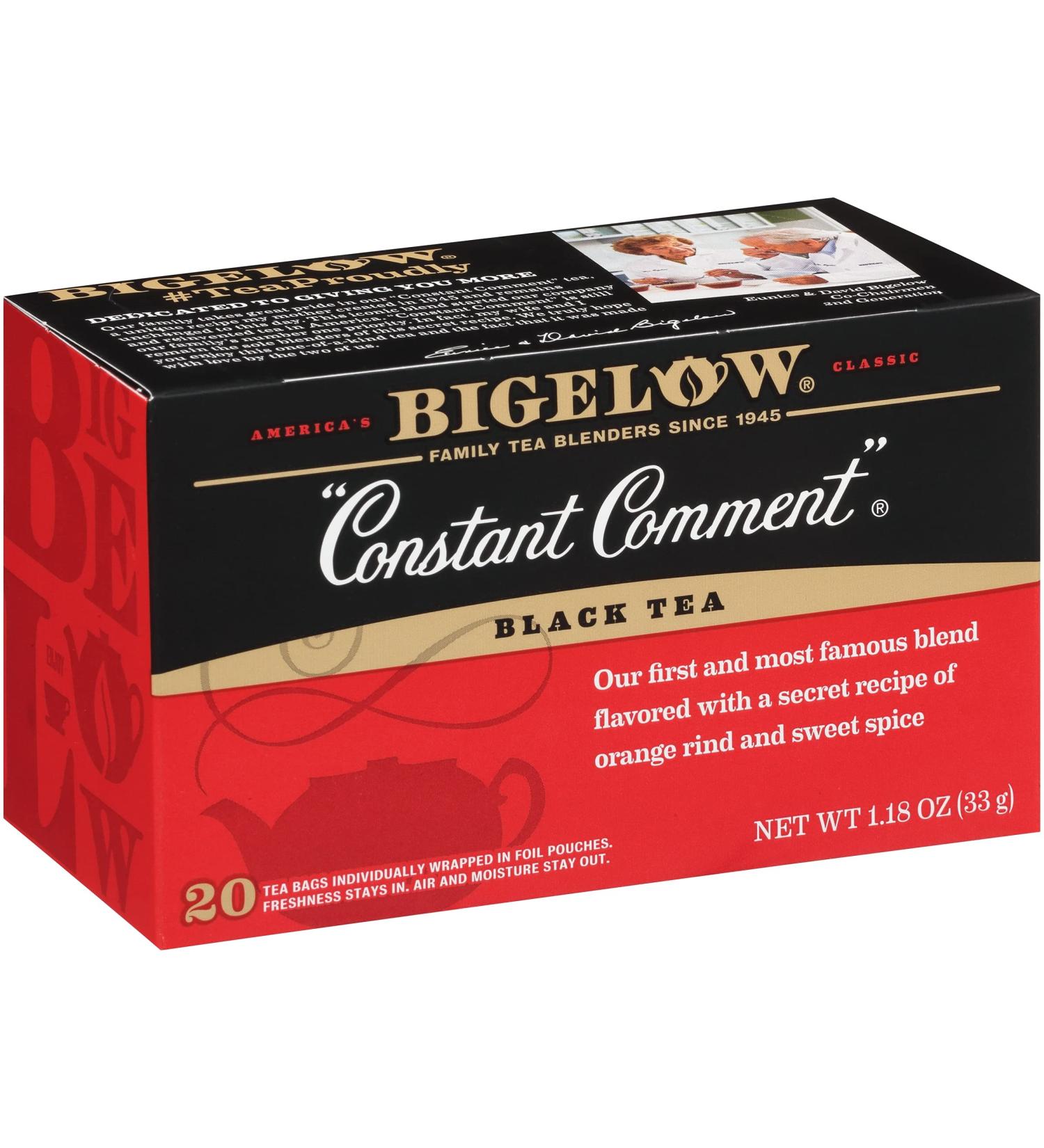 Bigelow Constant Comment Black Tea - Caffeinated, 120 Bags (Pack of 6) - Premium Flavor - Buy Online on GoSupps.com