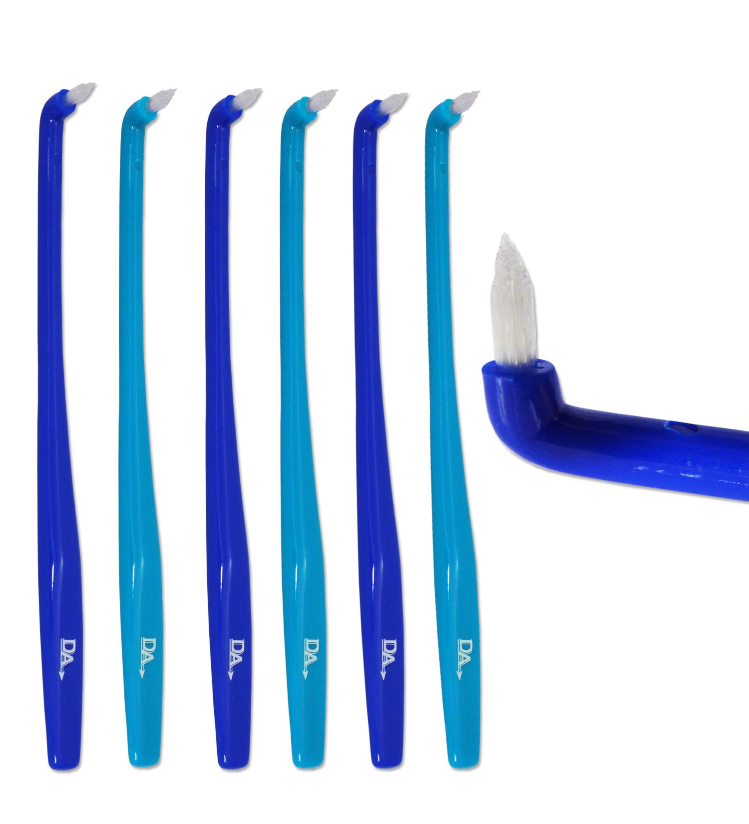 6 x Slim Interdental Brush - Blue Brushes for Orthodontic Braces & Bridges | International Shipping Available - Buy Online on GoSupps.com