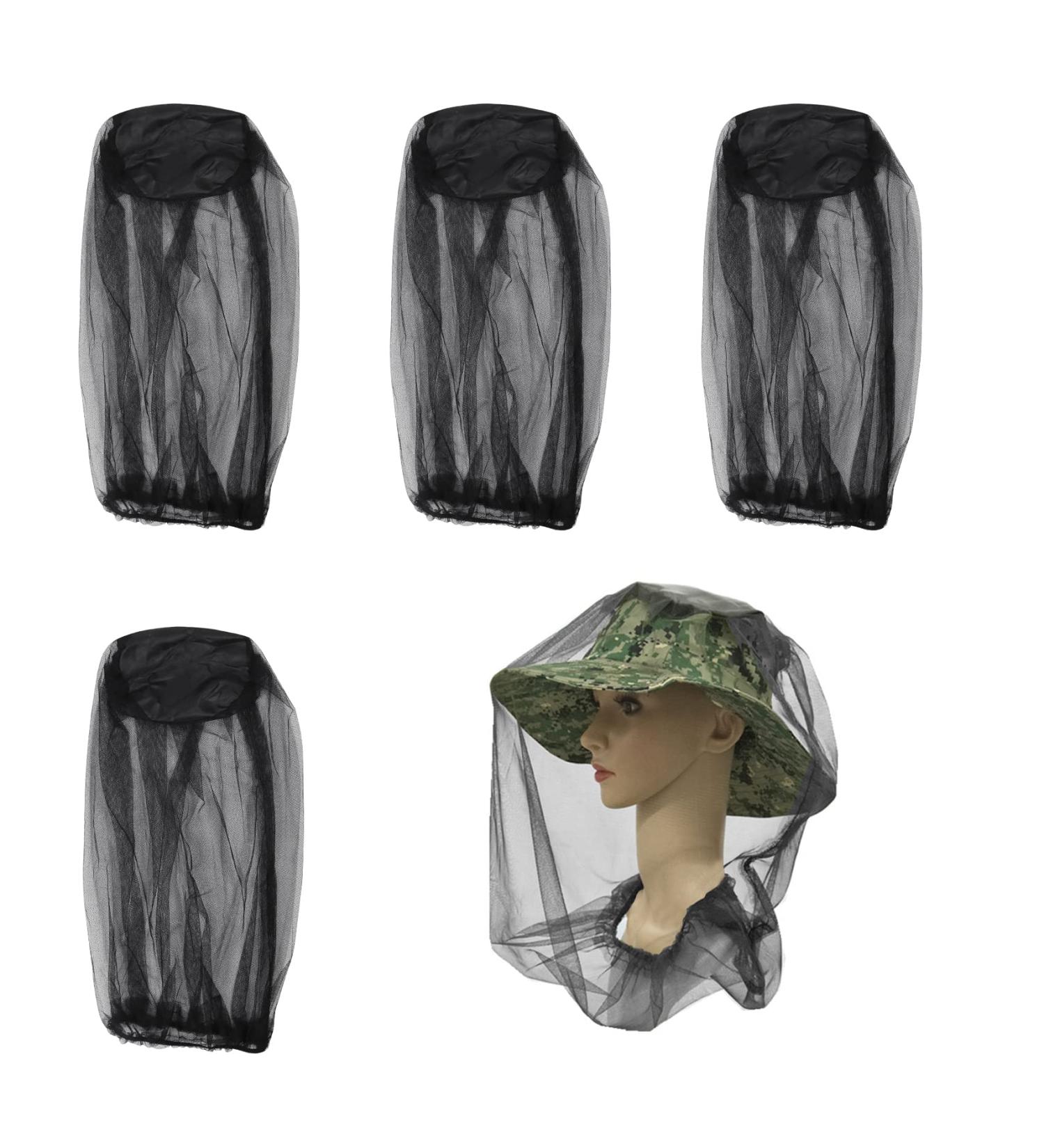4-Piece Mosquito Head Net Set for Outdoor Activities - Black - Buy Online on GoSupps.com