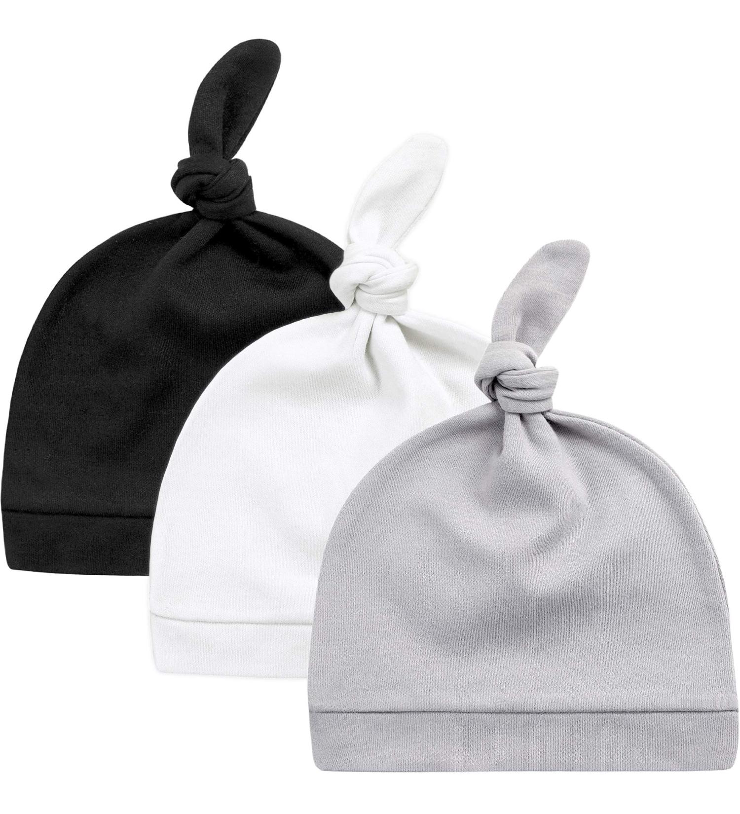 KiddyCare Organic Cotton Baby Hat 6-12 Months Moonlit Mountains | Charcoal Slate White - Buy Online on GoSupps.com