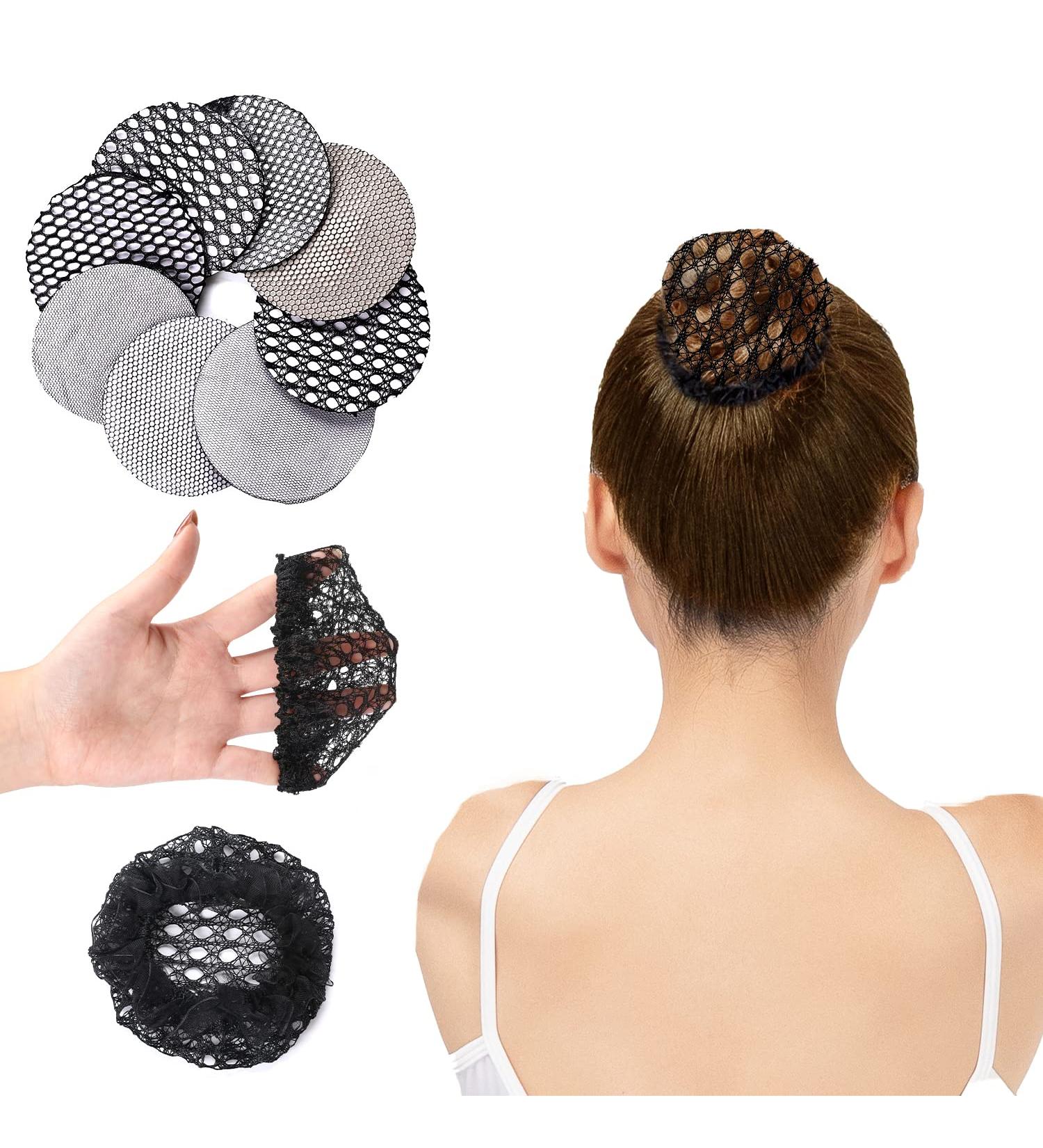 8PCS Ballet Hair Nets for Women and Girls | Elastic Mesh Hair Bun Covers - Buy Online on GoSupps.com