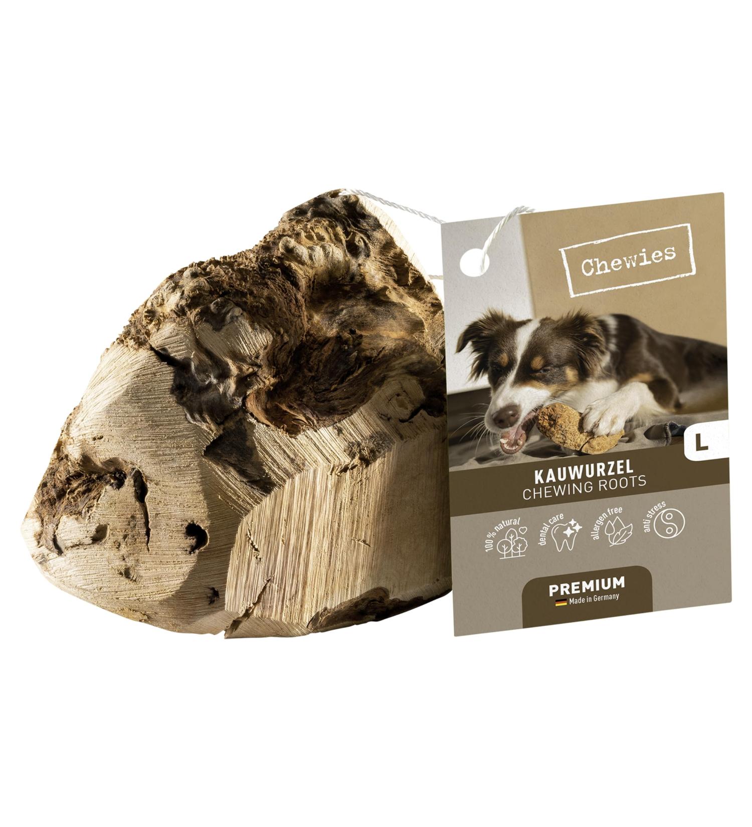 Chewies Chewing Root for Dogs - 100% Natural Durable Dog Toy | Size L for 20kg+ | International Shipping Available - Buy Online on GoSupps.com