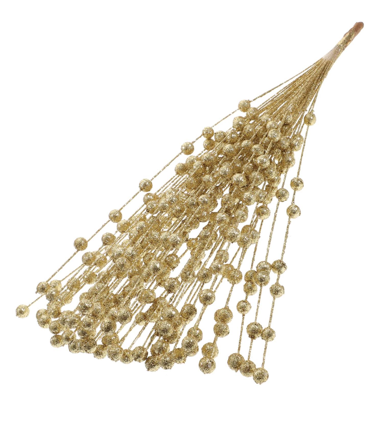 HOMSFOU 3 Bunches Imitation Golden Powder Berry Fake Christmas Picks Christmas Tree Decoration Sparkling Floral Sprays Artificial Berry Twig Stem Autumn Berry Picks Plastic Holly Vase - Buy Online on GoSupps.com