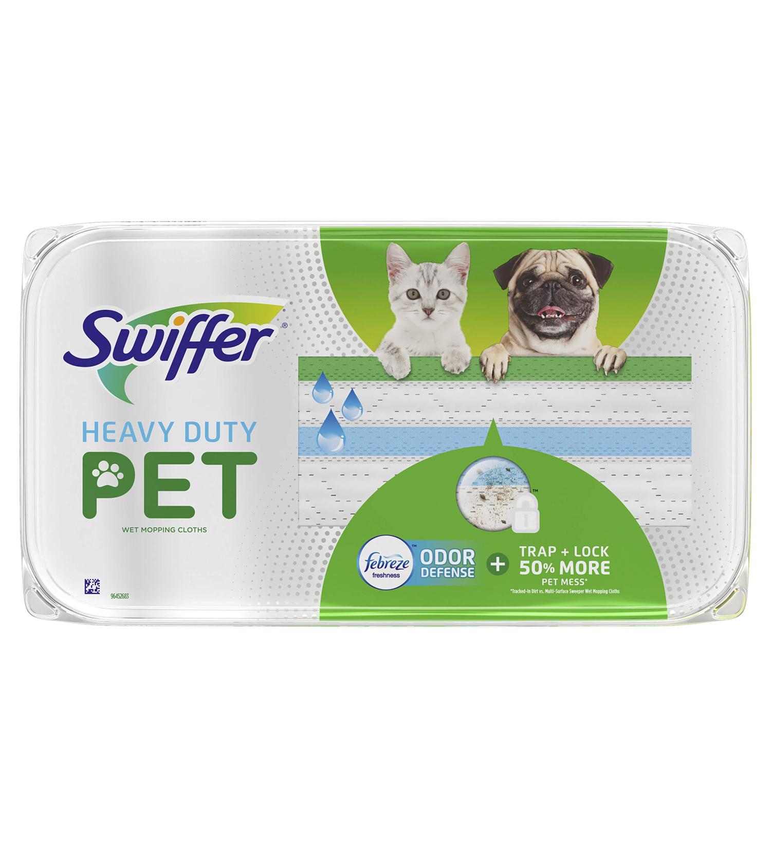 Swiffer Heavy Duty Wet Mopping Cloths - Febreze Scented (10 Count) | Hard Surface Floor Cleaning - Buy Online on GoSupps.com