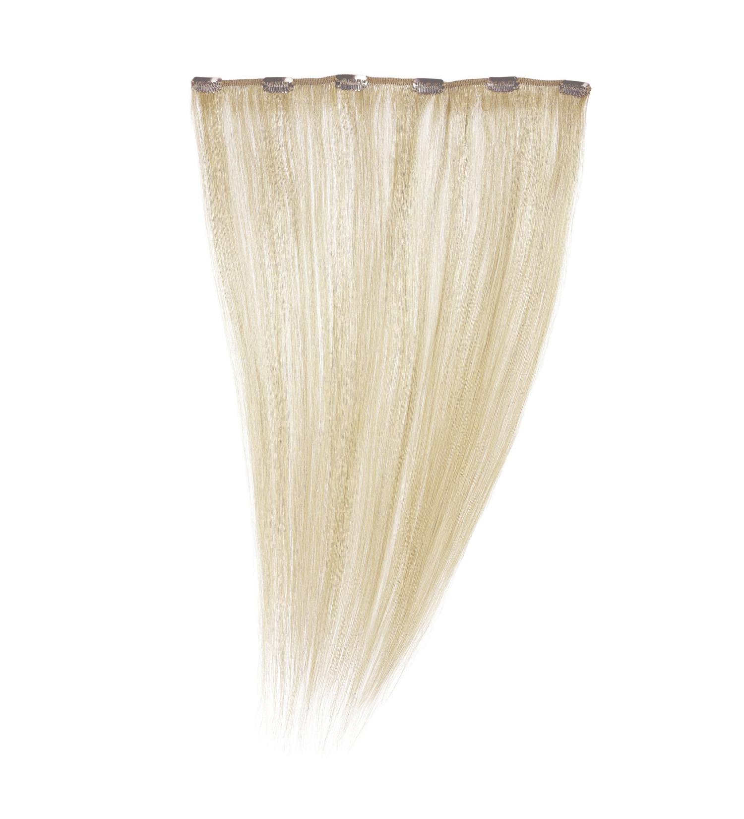 Love Hair Extensions 20 inch Clip In Extension Human Hair Colour 60 - Pure Blonde Colour 60 Pure Blonde - Buy Online on GoSupps.com