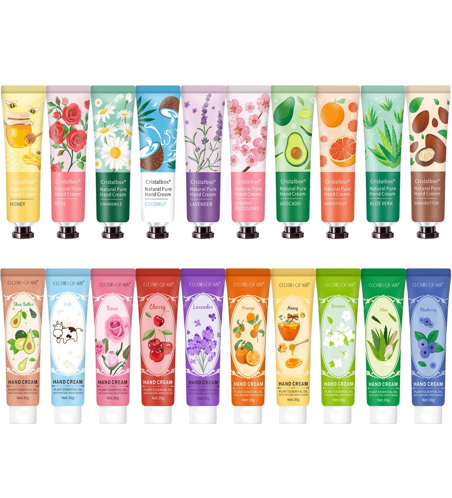 20 Pack Moisturizing Hand Lotion Gift Set - Natural Plant Fragrance, Travel Size, for Dry Hands - Ideal for Nurses, Doctors, Men, Women - Buy Online on GoSupps.com