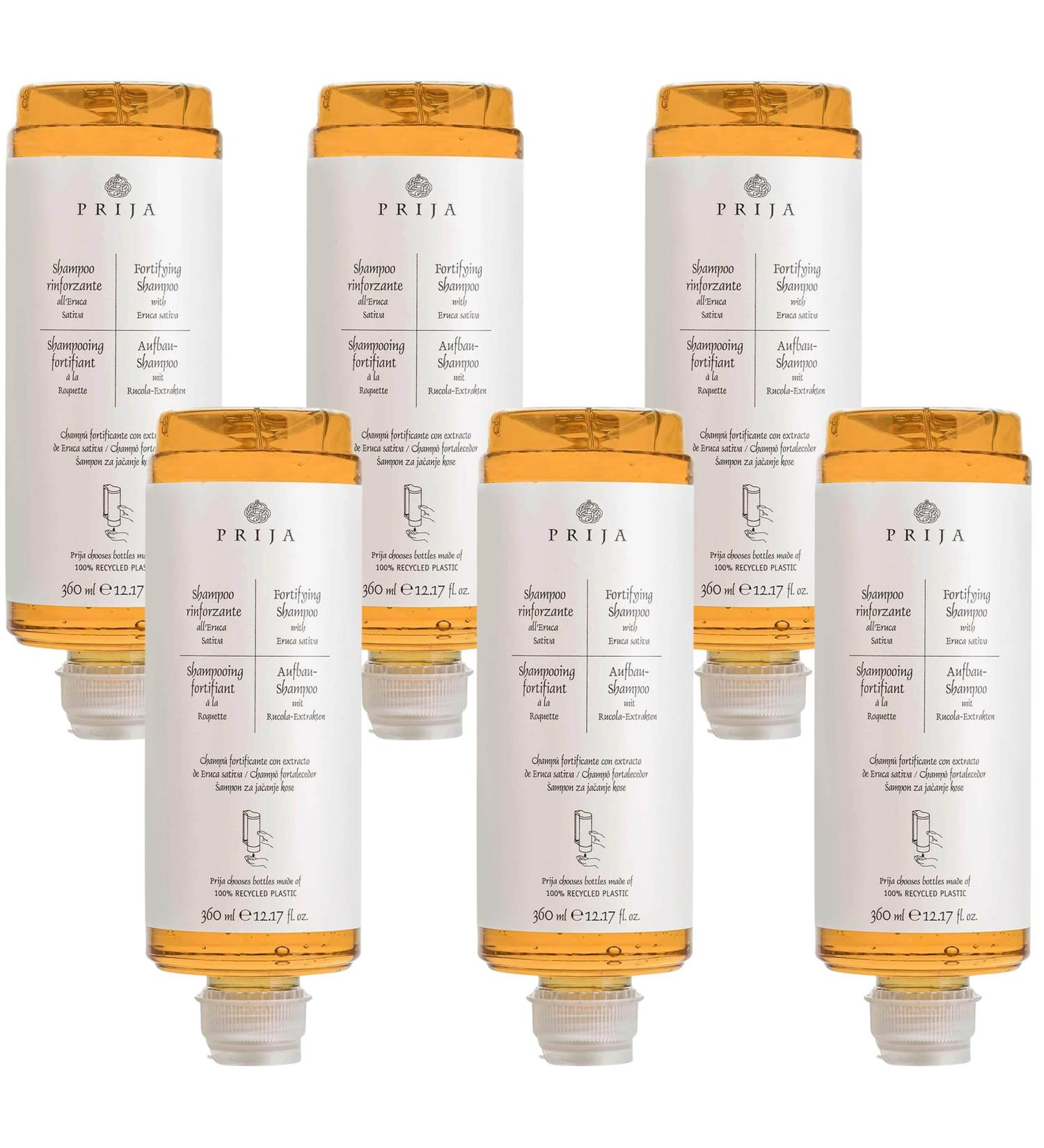  sarcia.eu Prija Regenerating Shampoo for Nutrient Rich Hair with Vegan Arugula 360 ml (Pack of 6) - Buy Online on GoSupps.com