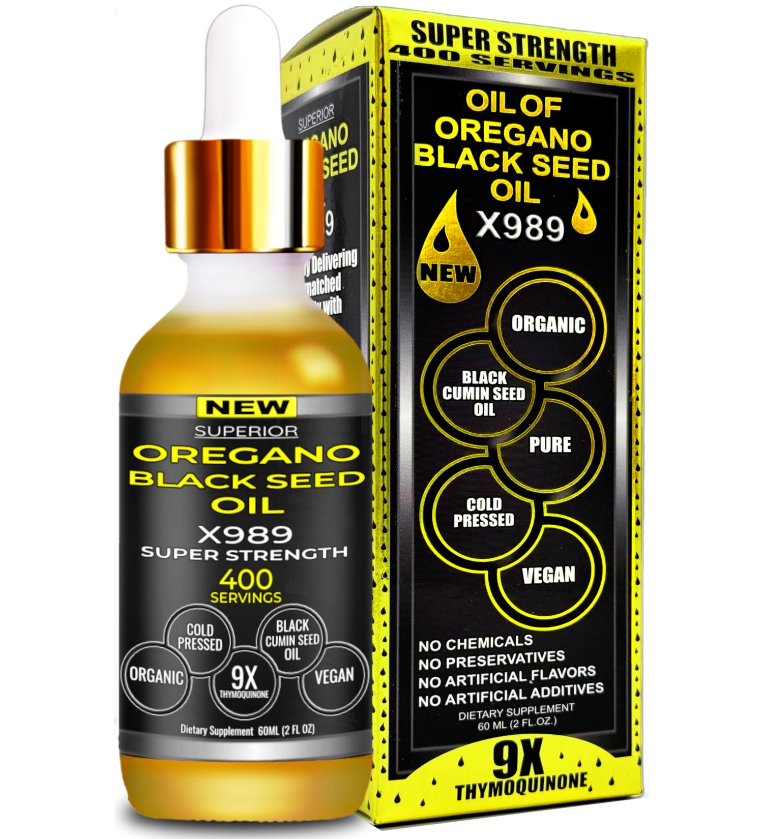 Oil Of Oregano With Black Seed Oil - 400 Servings 2 in 1 Wild Oregano Oil with Black Seed Oil Drops Organic Supplement Alternative to Oregano and Black Seed oil Gel Capsules Non-GMO Vegan Oregano Black Seed 2 Fl Oz (Pa  - Buy Online on GoSupps.com