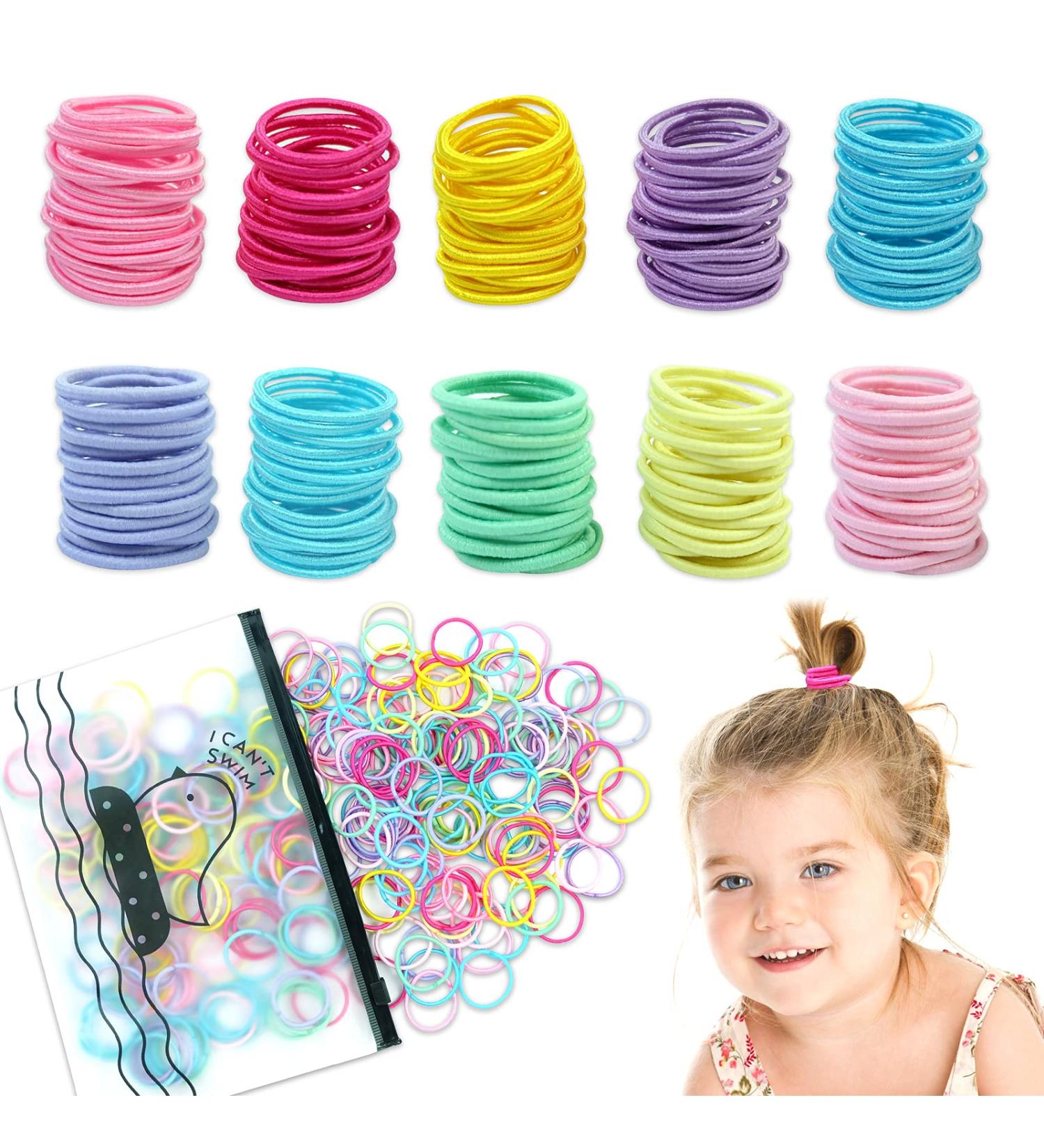320 Pieces Hanyousheng Hair Ties for Girls - 10 Color Options | Perfect for Children & Fine Hair | Durable & Flexible 2mm Ponytail Holders - Buy Online on GoSupps.com