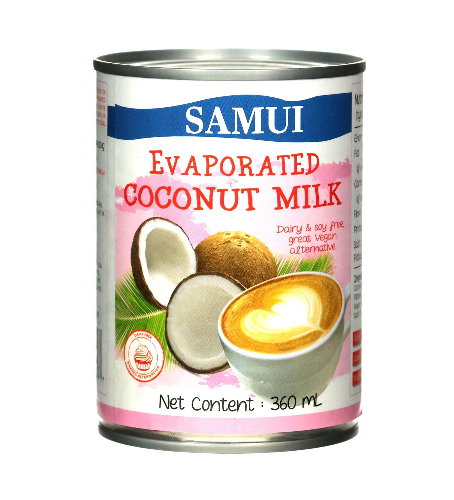 Samui Thai Evaporated Coconut Milk on Tin 360ml - Buy Online on GoSupps.com