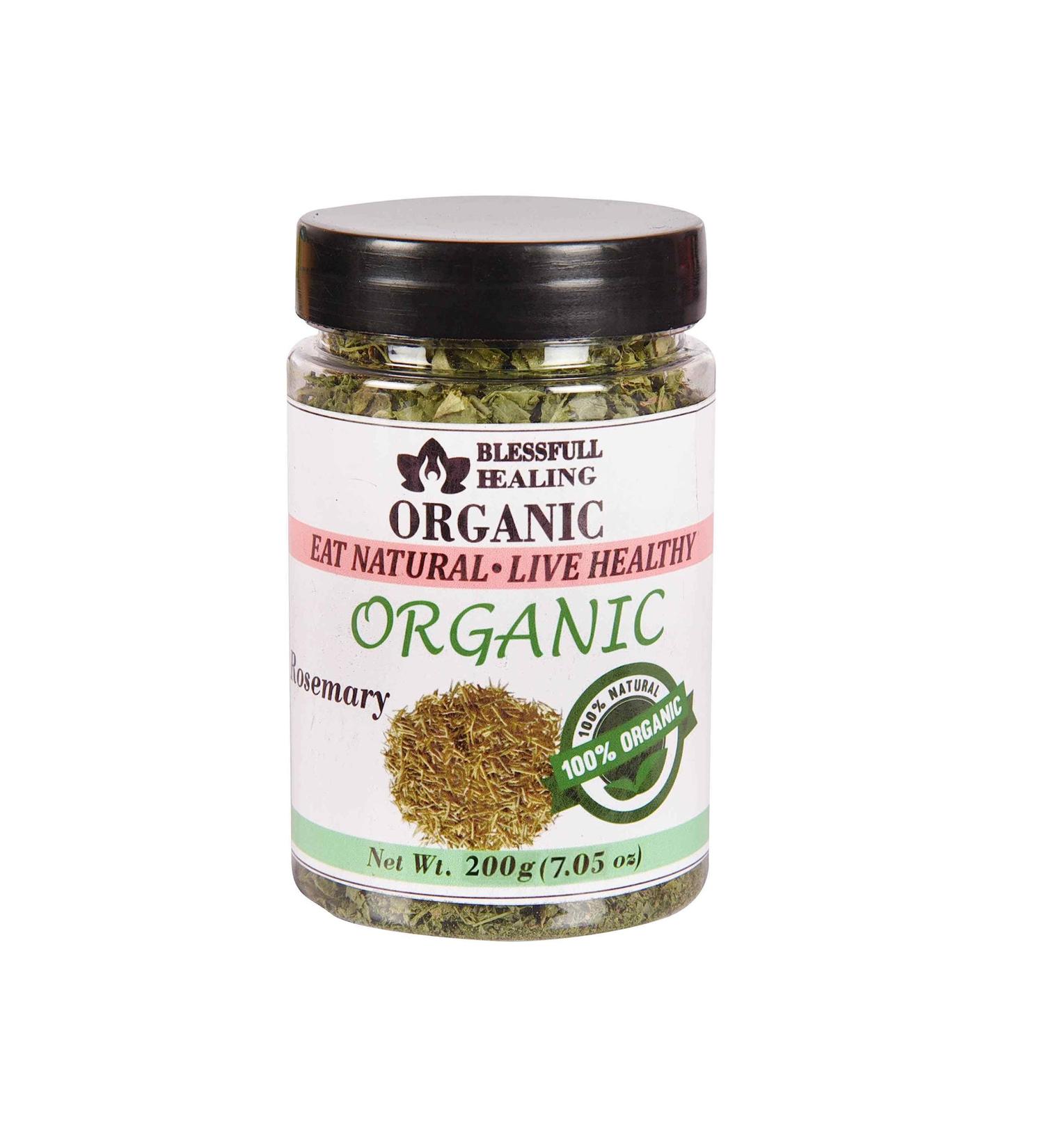 Blessfull Healing Organic Rosemary 200 Gram Airtight Container (Packing May Vary) 200 Gram 7.05 oz - Buy Online on GoSupps.com