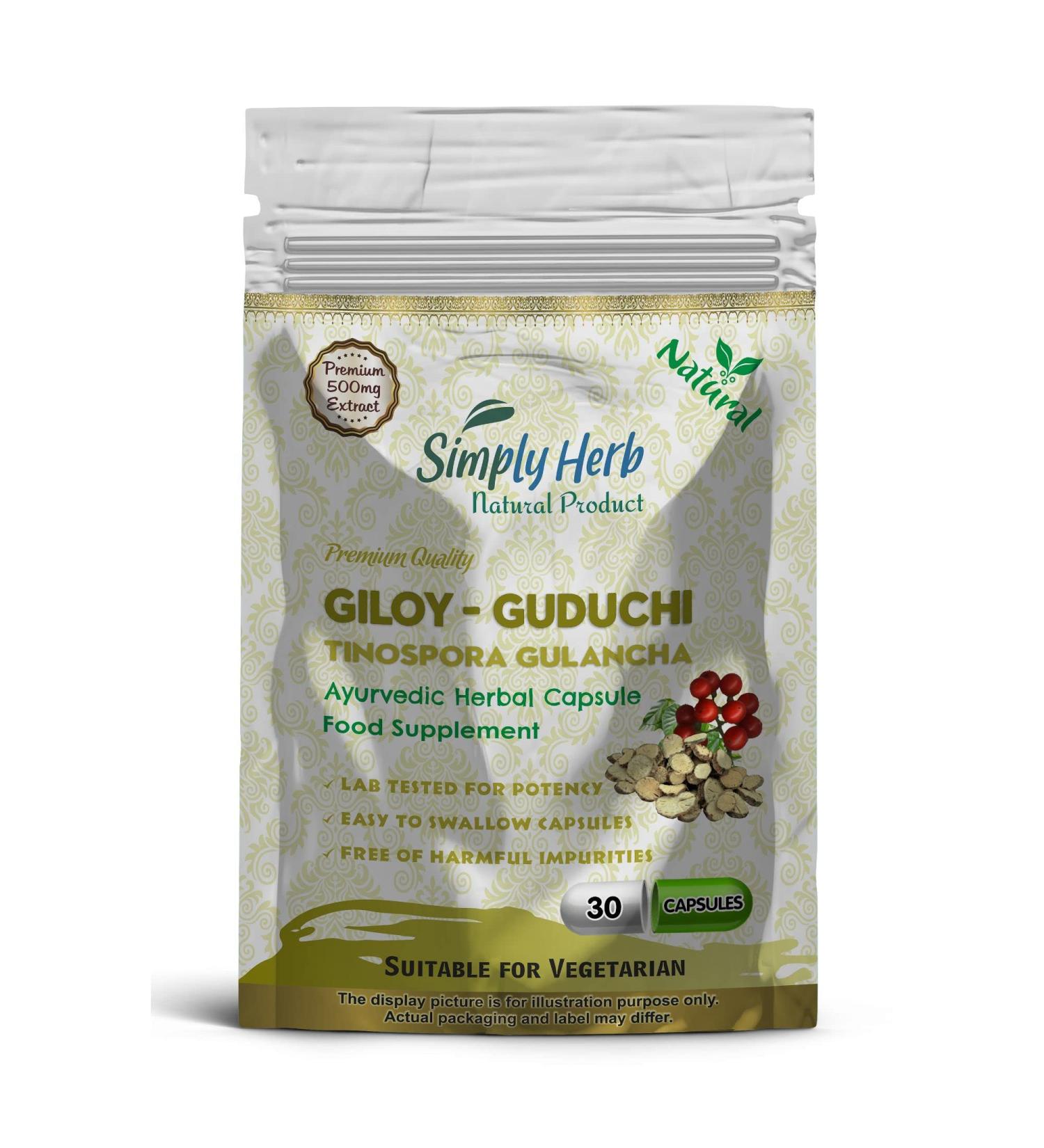 Guduchi - Giloy Capsule (30 Capsules) 30 count (Pack of 1)