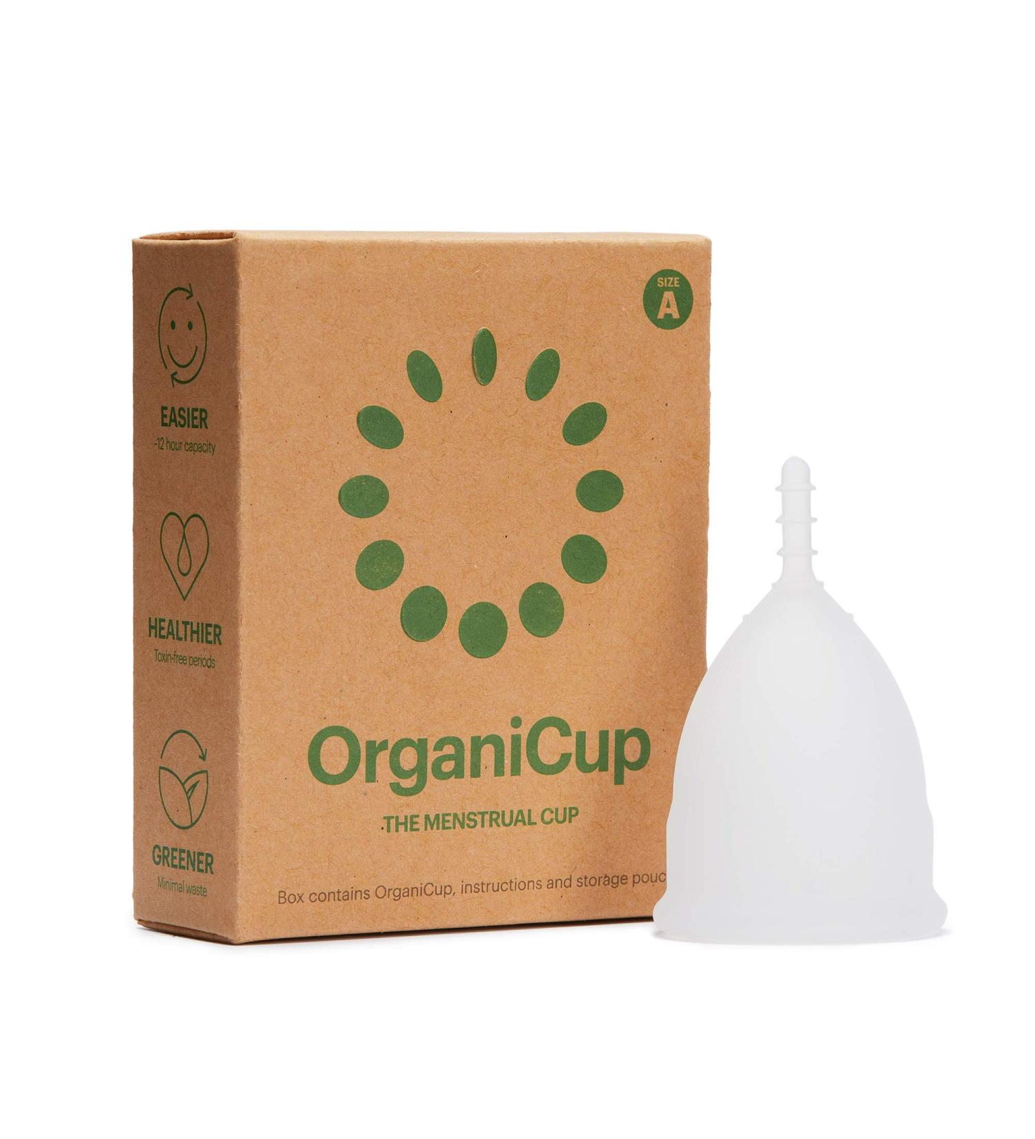 OrganiCup Menstrual Cup - Size A/Small by AllMatters | Reusable Period Cup | Eco-Friendly Alternative to Pads & Tampons - Buy Online on GoSupps.com