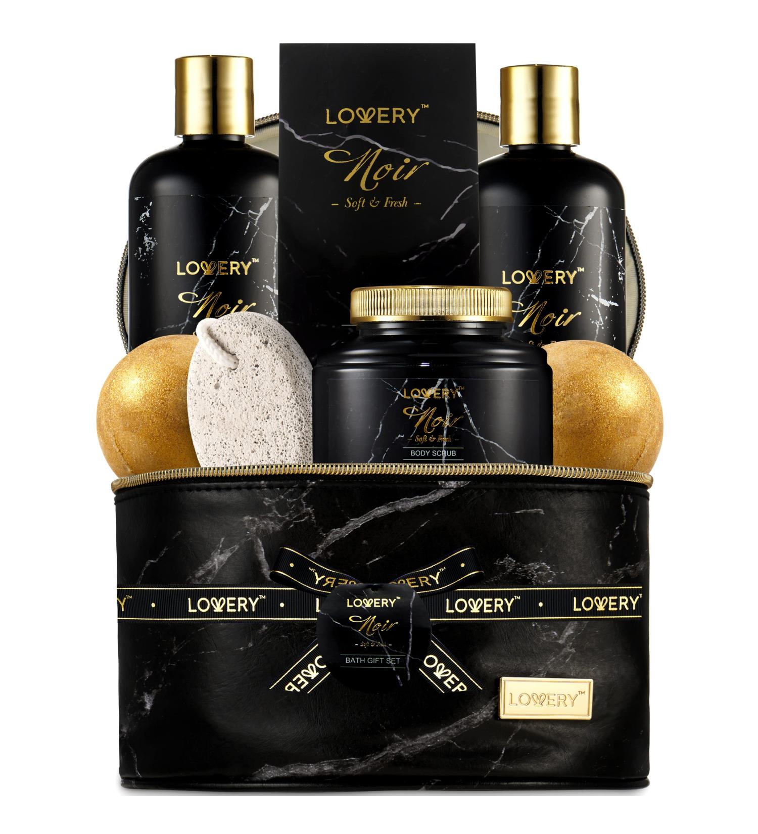 Luxury Gifts for Him | Noir Men's Bath Gift Baskets - Spa Sets for Boyfriend Dad & More - Buy Online on GoSupps.com