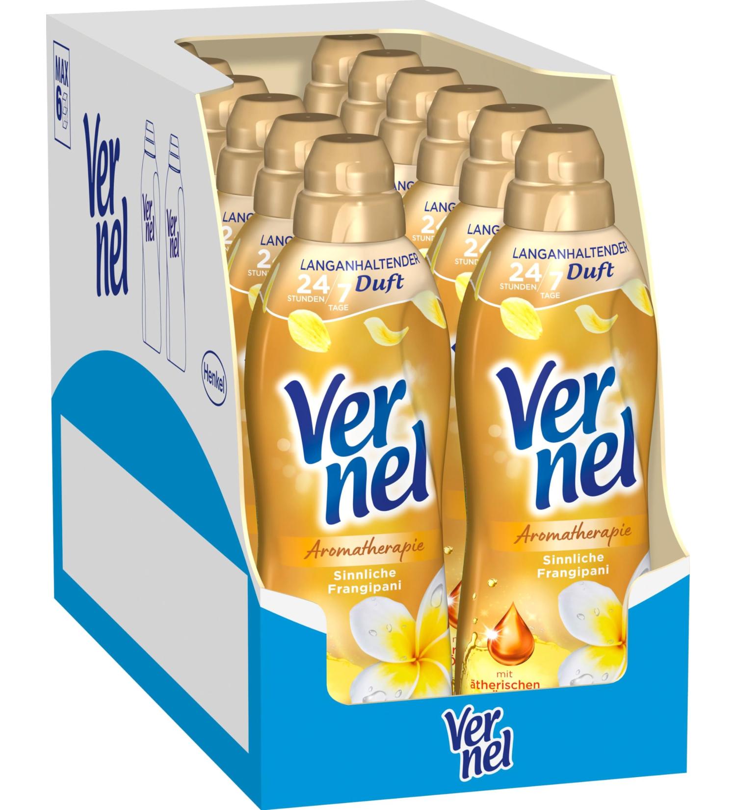 Venel Aromatherapy Sensual Frangipani Fabric Softener - 12x37 WL Long-Lasting Scent Essential Oils - 814ml Eco-Friendly (12 Pack) | International Shipping - Buy Online on GoSupps.com