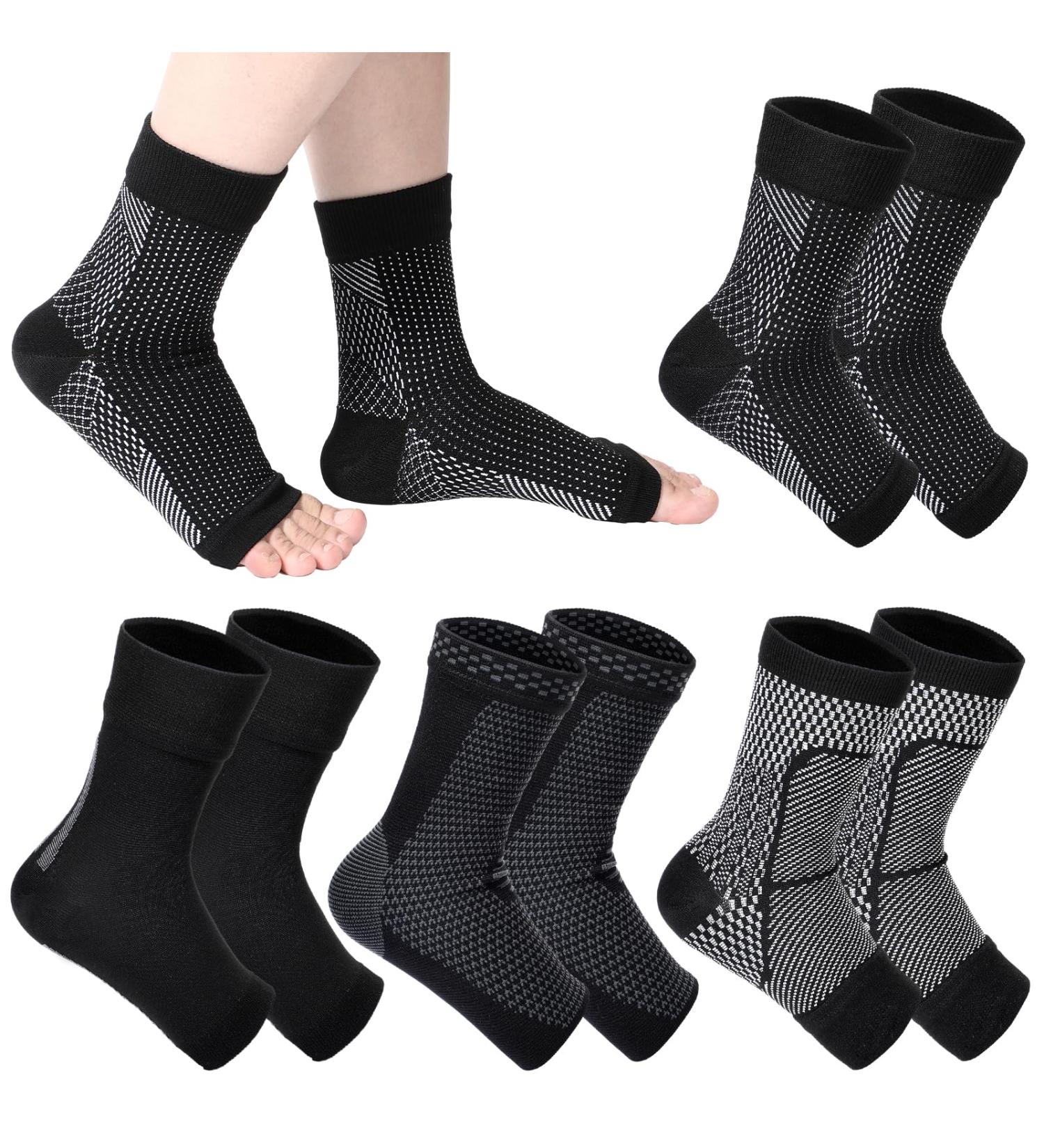 Shop Plantar Fasciitis Compression Socks | Ankle Brace & Sleeve for Pain Relief - 4 Styles Available - Buy Online on GoSupps.com