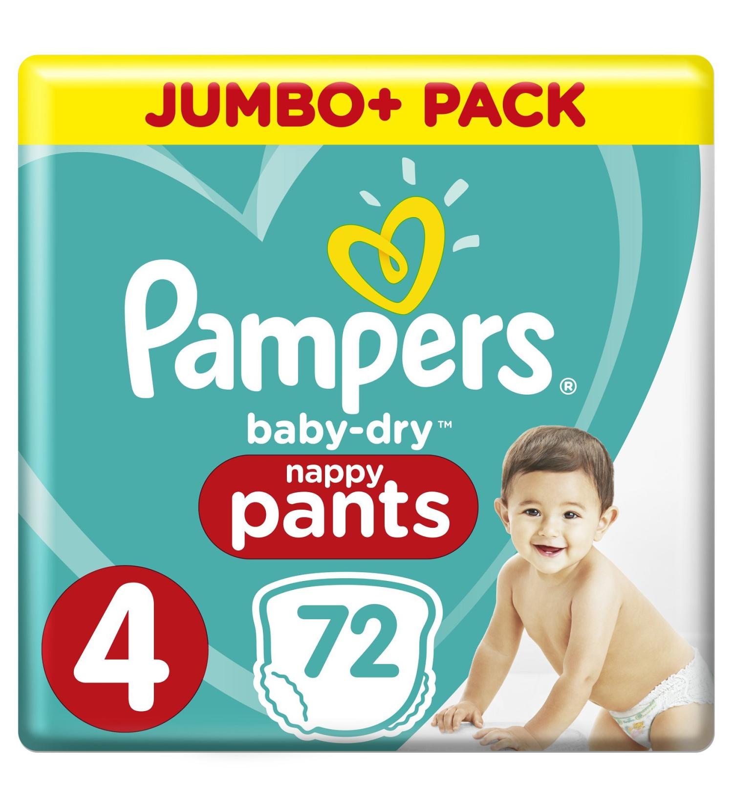 Pampers Baby-Dry Pants Size 4 Nappy Pants - 70.5 oz | Buy Online Now - Buy Online on GoSupps.com
