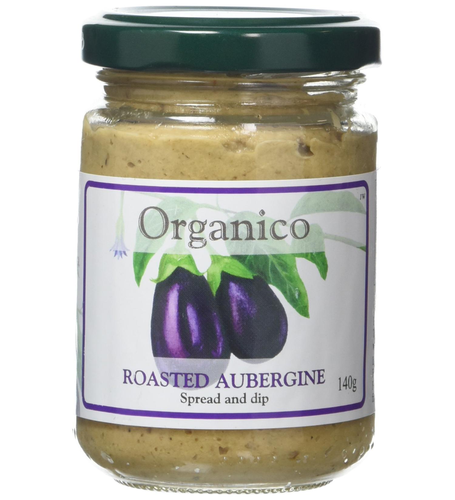 Organico Roasted Aubergine Spread & Dip 140g - Delicious Mediterranean Flavor - Buy Online on GoSupps.com