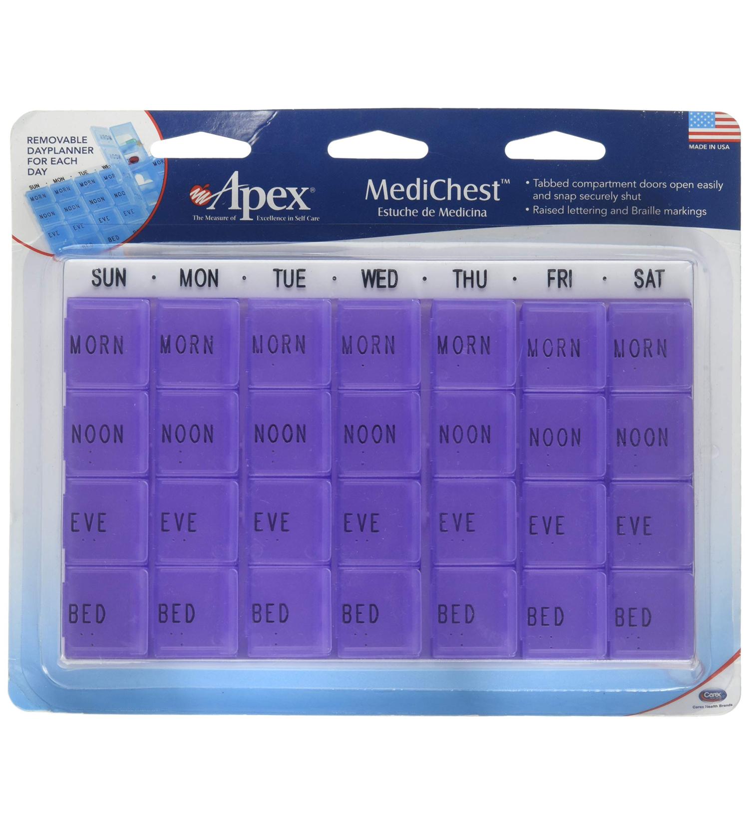 Apex MediChest Vitamin and Medication Organizer