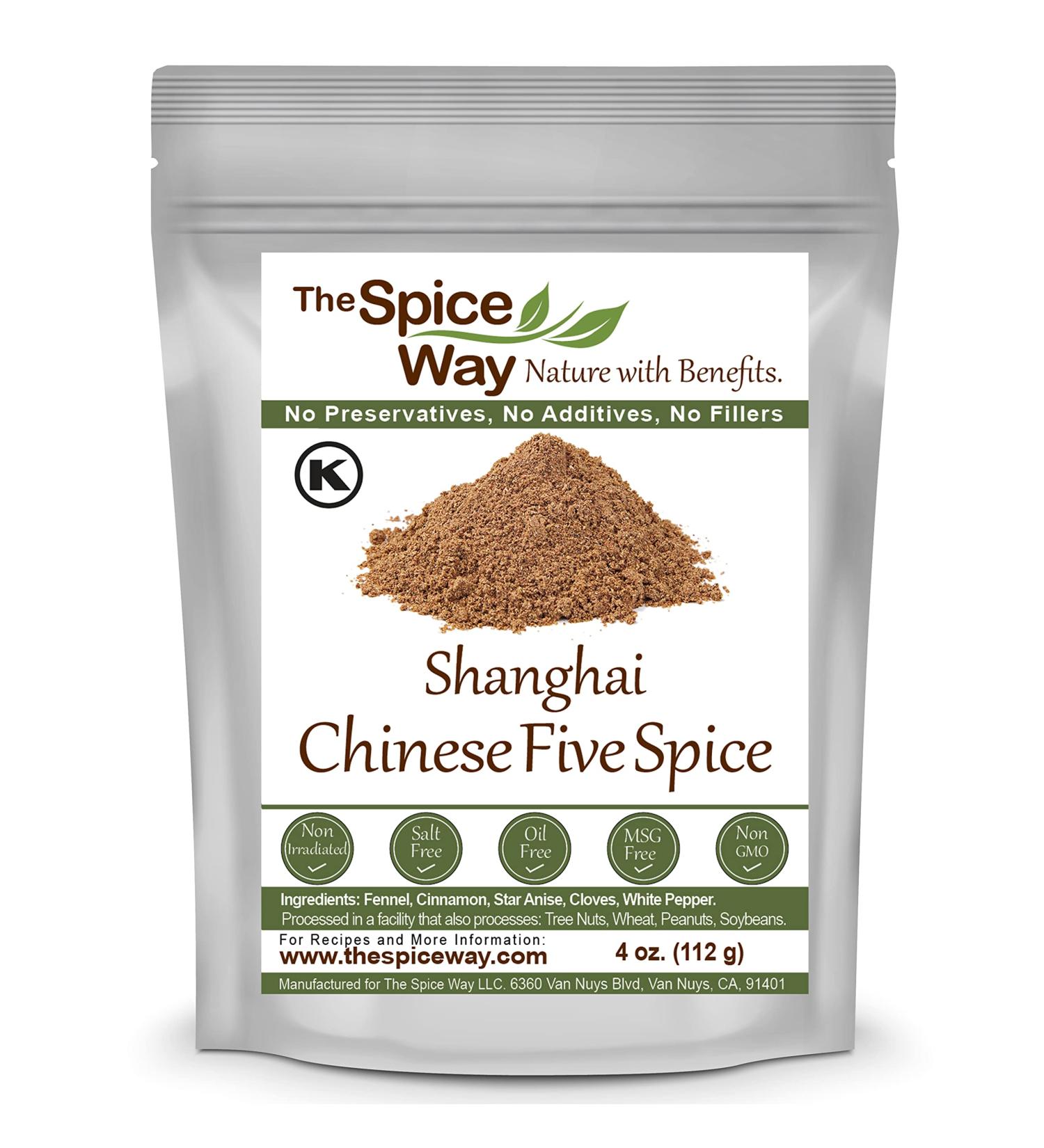 Shanghai Chinese Five Spice - Traditional Blend for Asian Dishes (4 oz) | No Preservatives, No Salt - Buy Online on GoSupps.com