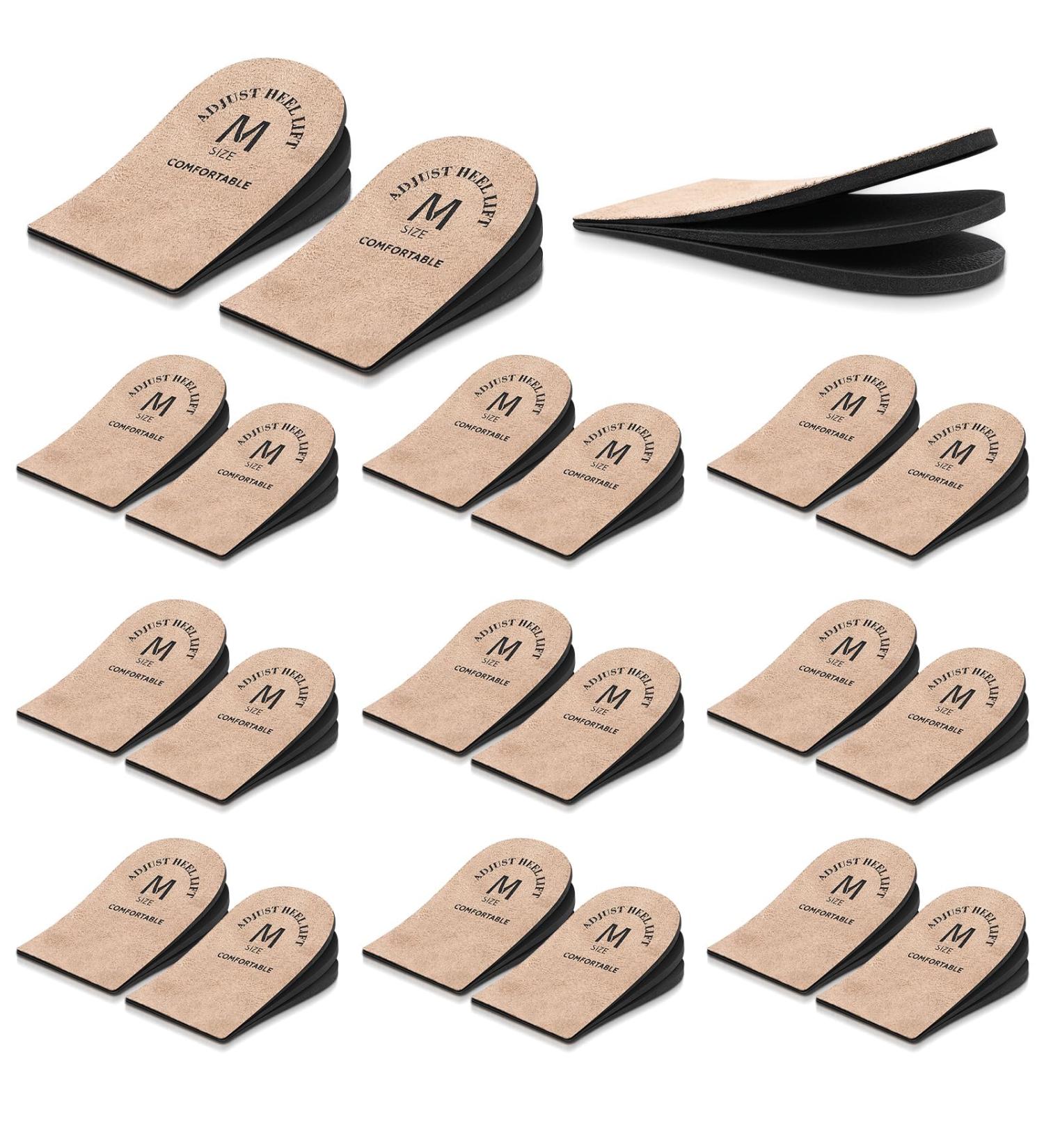 Panitay Adjustable Orthopedic Heel Lift Insoles | 10 Pairs for Men & Women - Heel Relief & Height Increase for Achilles Tendonitis | Comfort & Support for Length Discrepancies - Buy Online on GoSupps.com