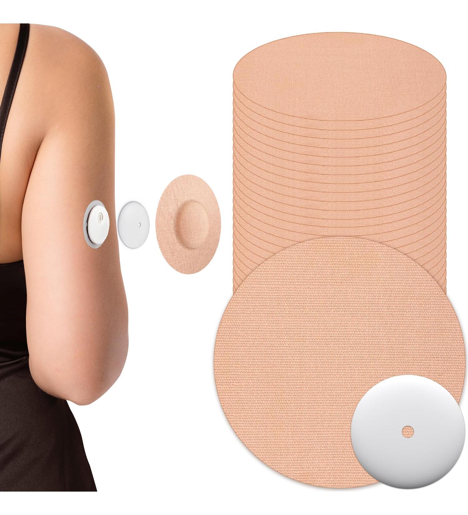 Kovoq Waterproof Plaster for Freestyle Libre 3 Sensor - 25 Medical-Quality Fixing Plasters with Hardshell Covers | Breathable & Skin-Friendly (Beige) - Black Bag Packaging - Buy Online on GoSupps.com