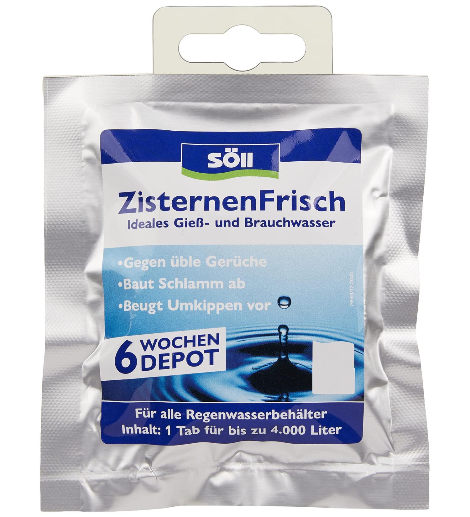 S ll 83543 ZisternenFrisch - Water Treatment Care for Rainwater Barrels | 1 Tab 1 Pack - International Shipping Available - Buy Online on GoSupps.com