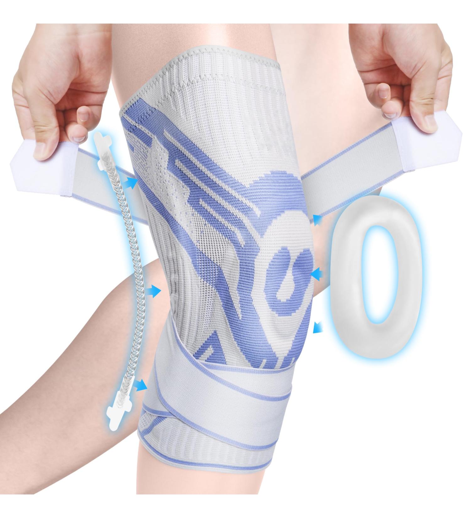 Buy Premium Comfortable Knee Brace - Breathable Support for Joint Pain Relief | Ideal for Arthritis & Running - White XXL - Buy Online on GoSupps.com