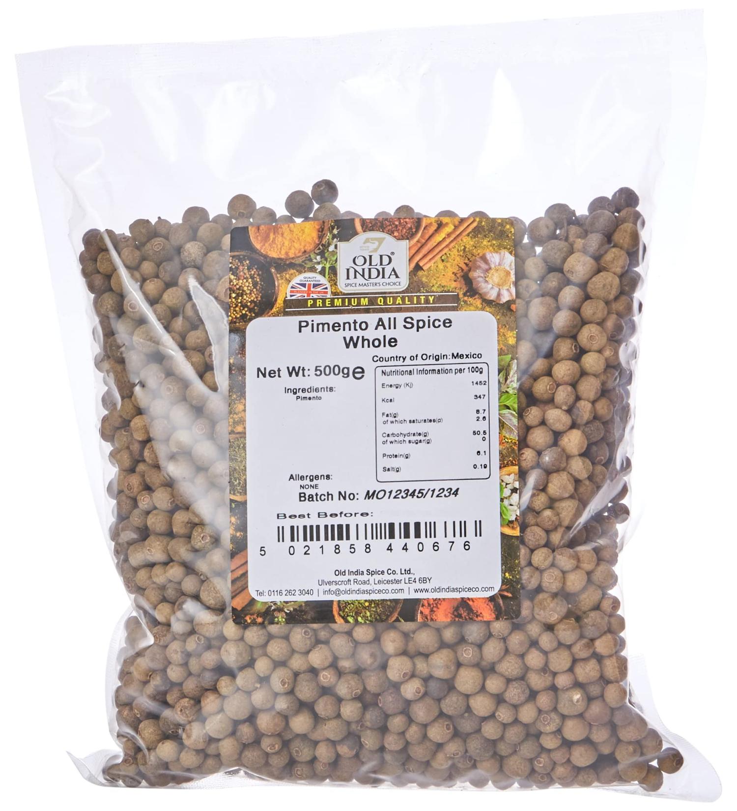 Old India Pimento All Spice Whole 500g - Buy Online on GoSupps.com