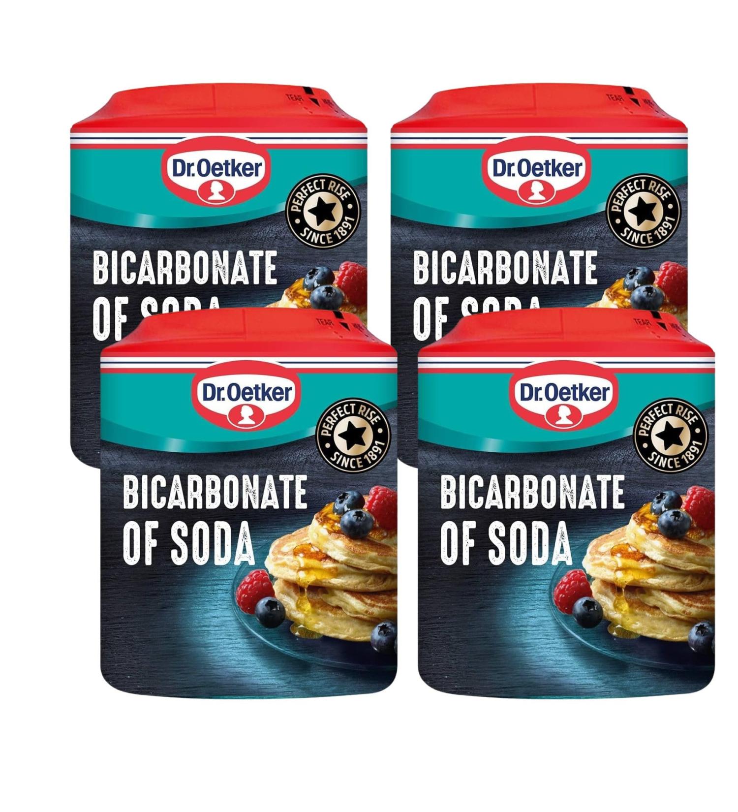 Bicarbonate of Soda | Suitable for all types of baking | For pancakes soda bread cookies and gingerbread by Dr. Oetker | Pack of 4 x 200g - Buy Online on GoSupps.com