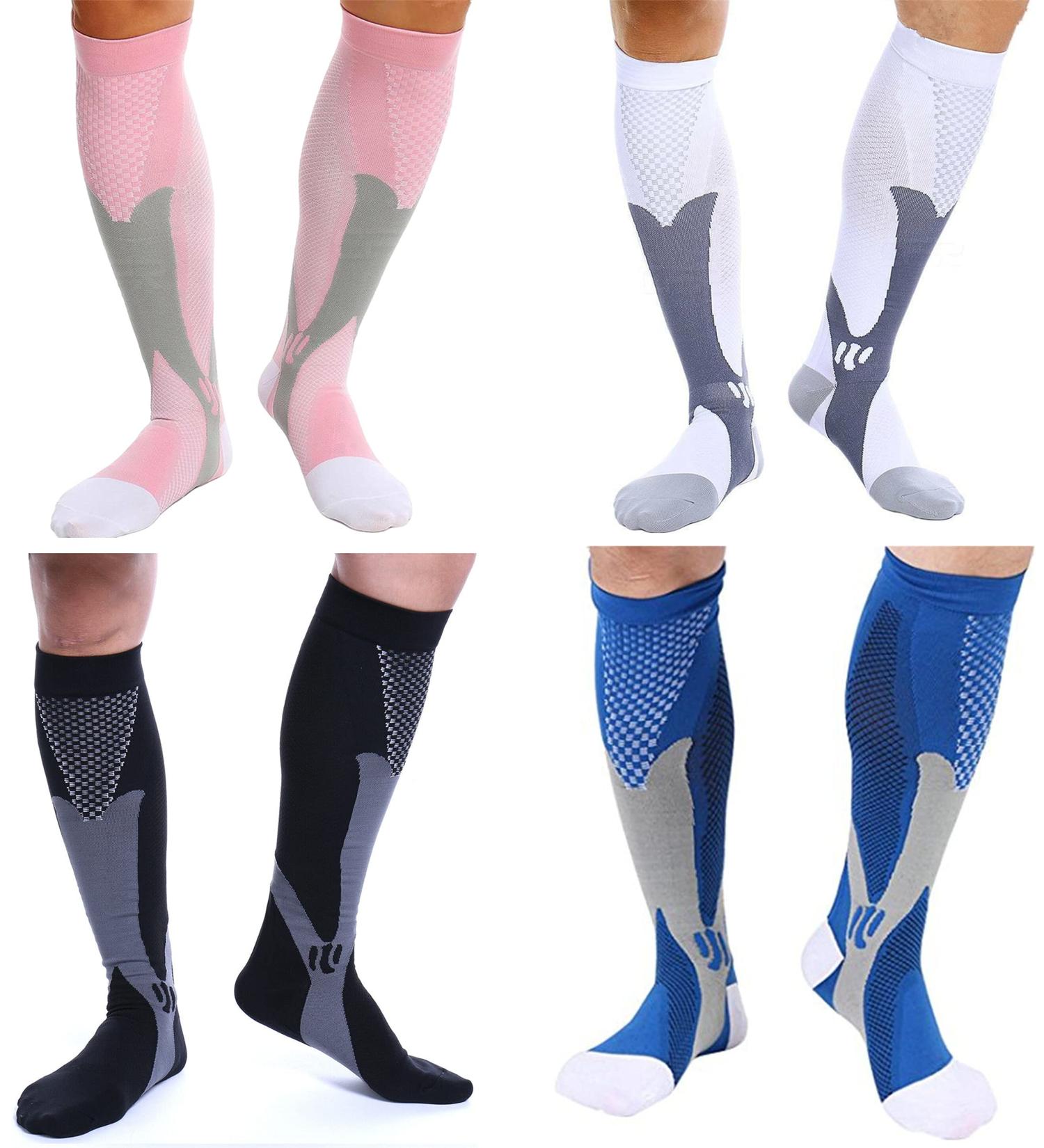 Compression Stockings & Socks for Men & Women - 4 Pairs EU 40-44 Multicoloured | FeifanShop - Buy Online on GoSupps.com