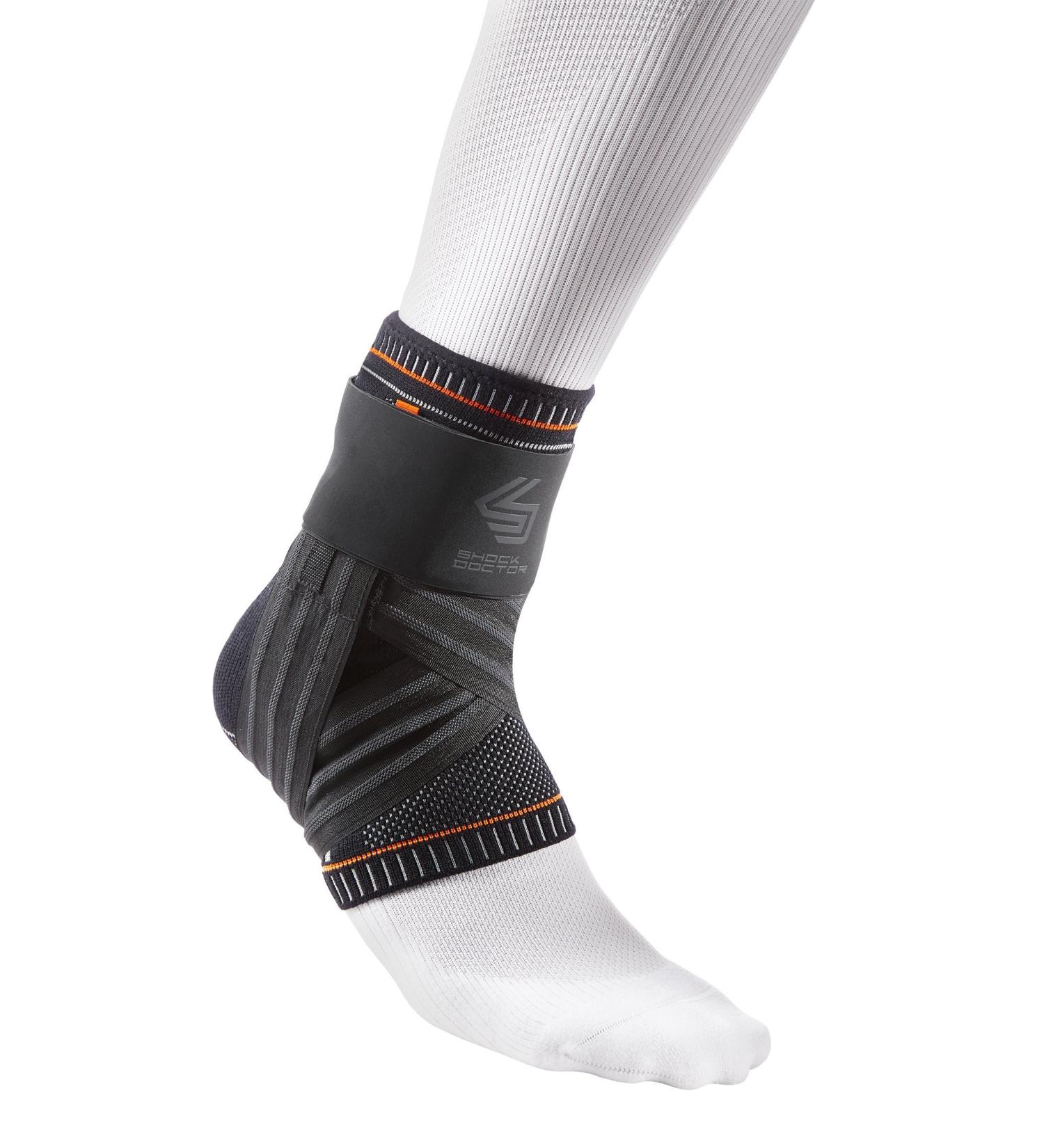 Shock Doctor Ultra Knit Ankle Brace W/Figure 6 Strap & Stays Medium