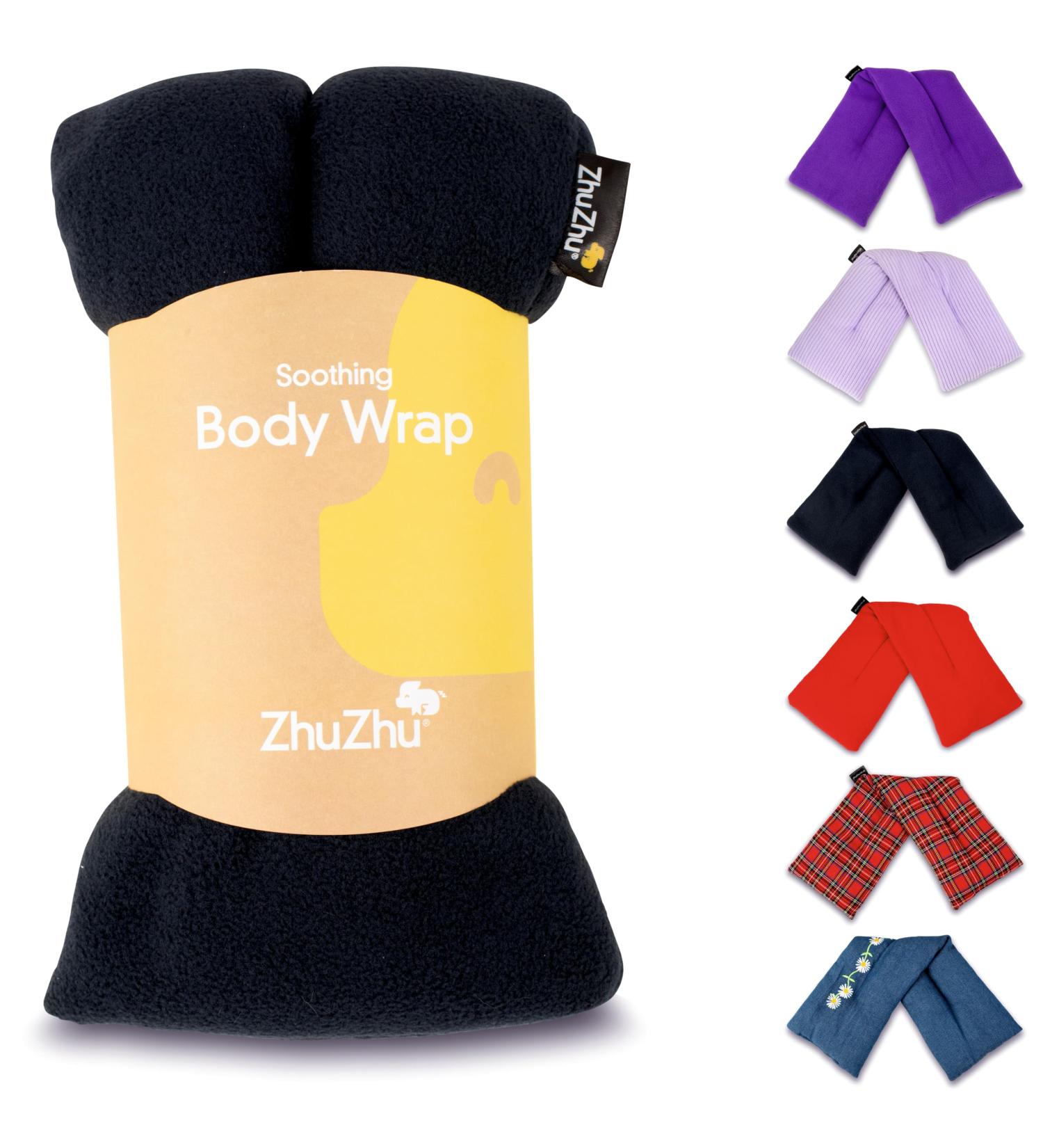 Zhu-Zhu Unscented Body Wrap - Microwavable Wheat Bag - Navy Fleece Heat Therapy Hot Pack - Microwave Heated Soothing Wheat Bags - Buy Online on GoSupps.com