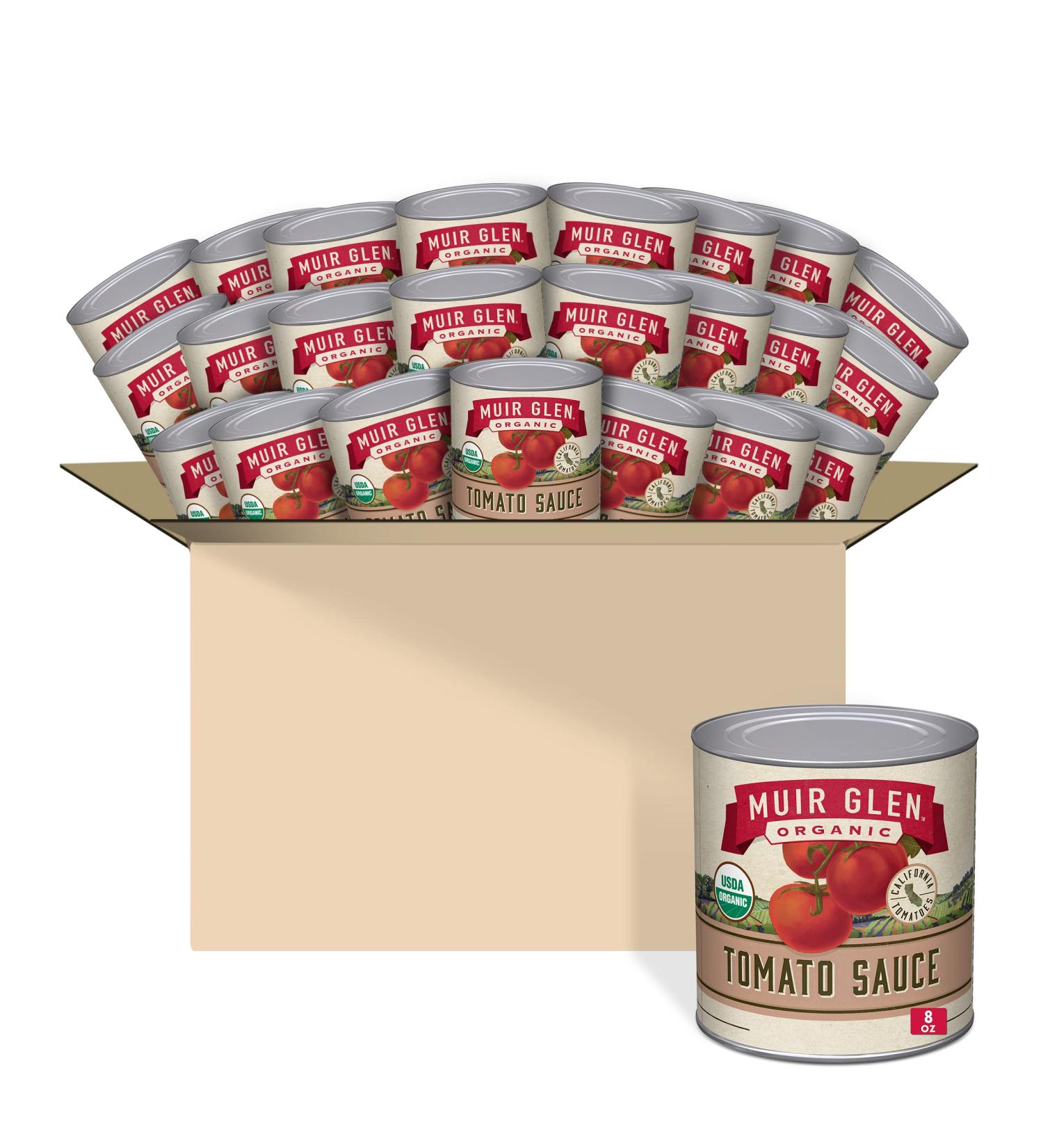 Organic Tomato Sauce by Muir Glen - 8 oz (24-Pack) | Premium Quality - Buy Online on GoSupps.com